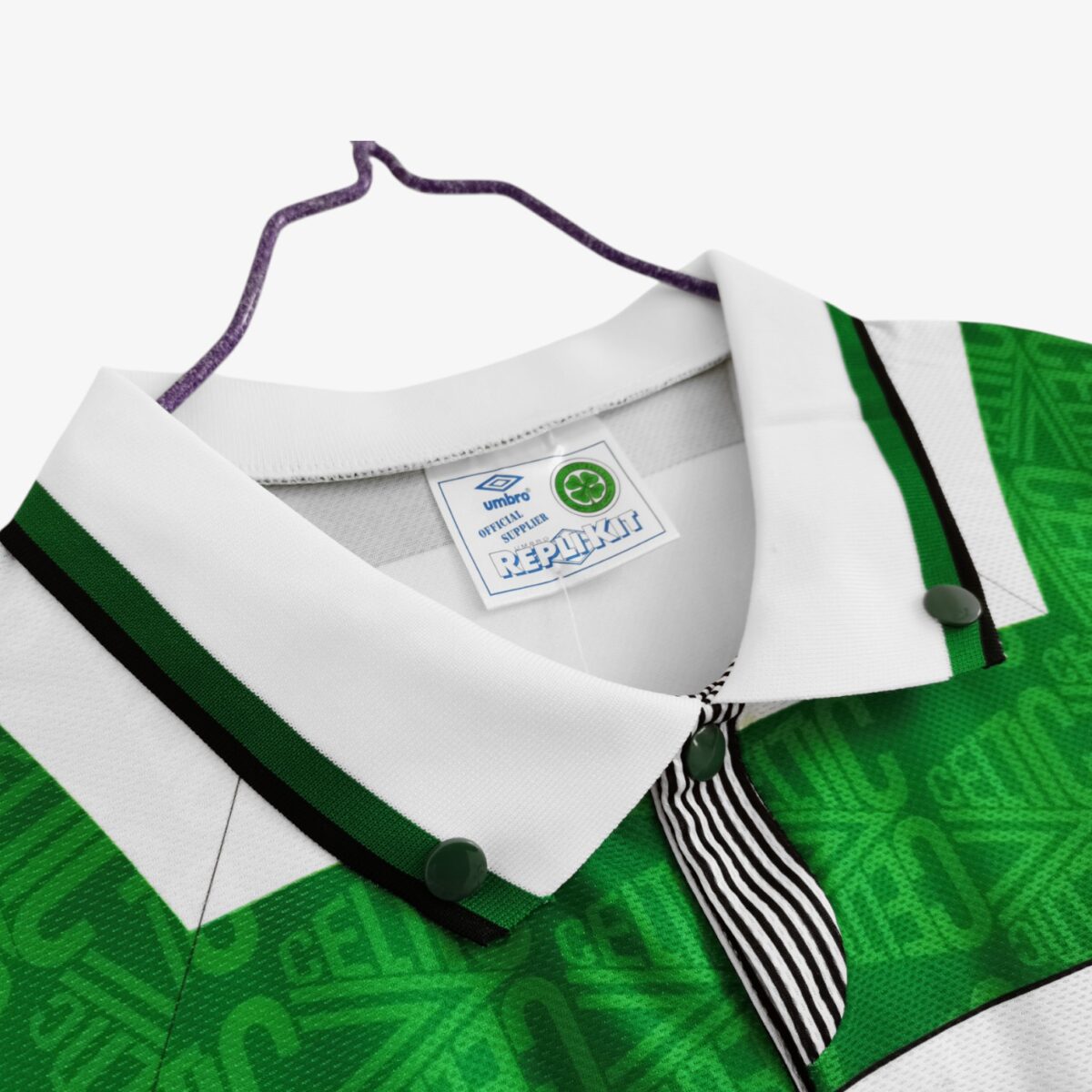 Celtic Glasgow Home Retro Jersey 1991/92 - Image 2