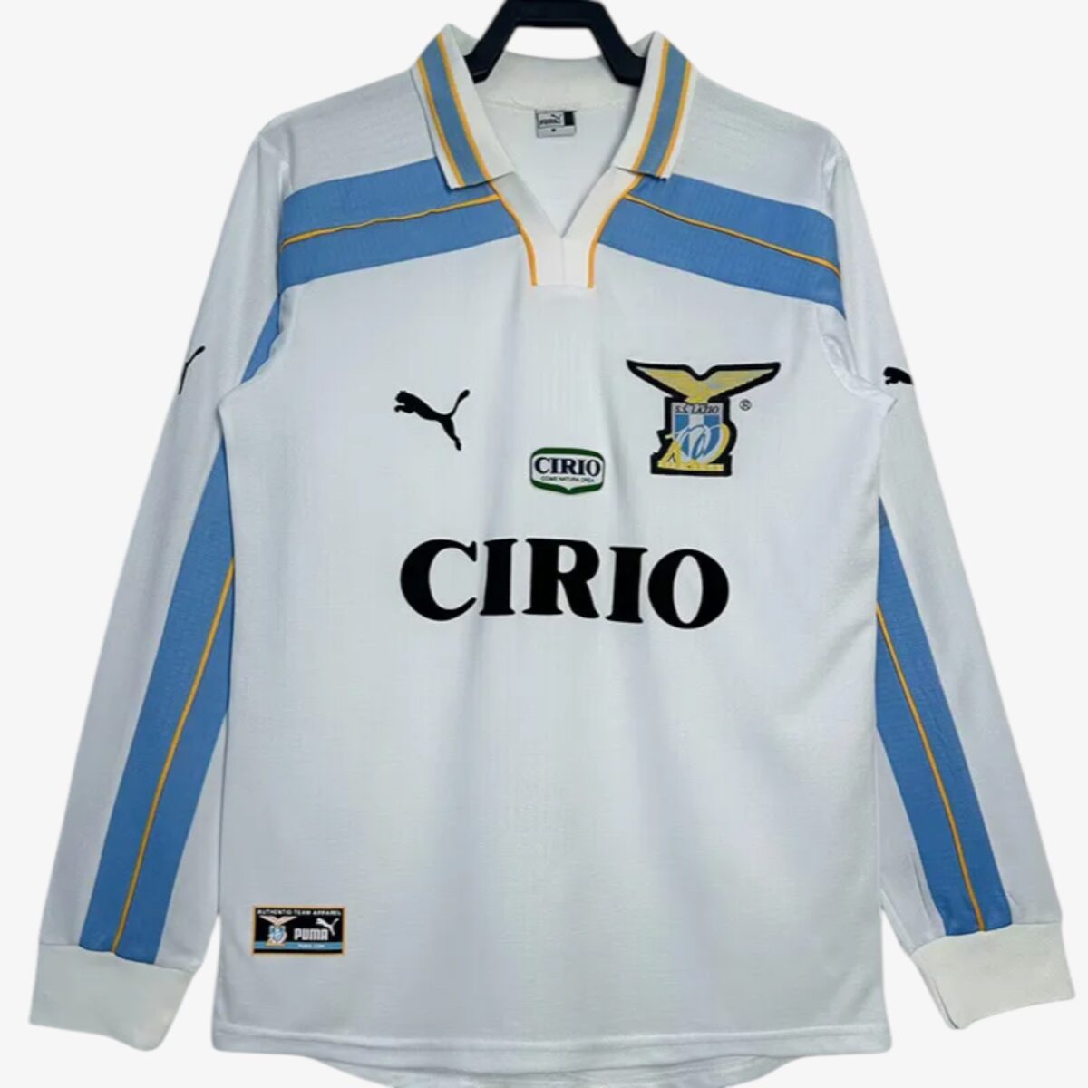Retro S.S. Lazio Centenary White Long Sleeve  Jersey 1999/00