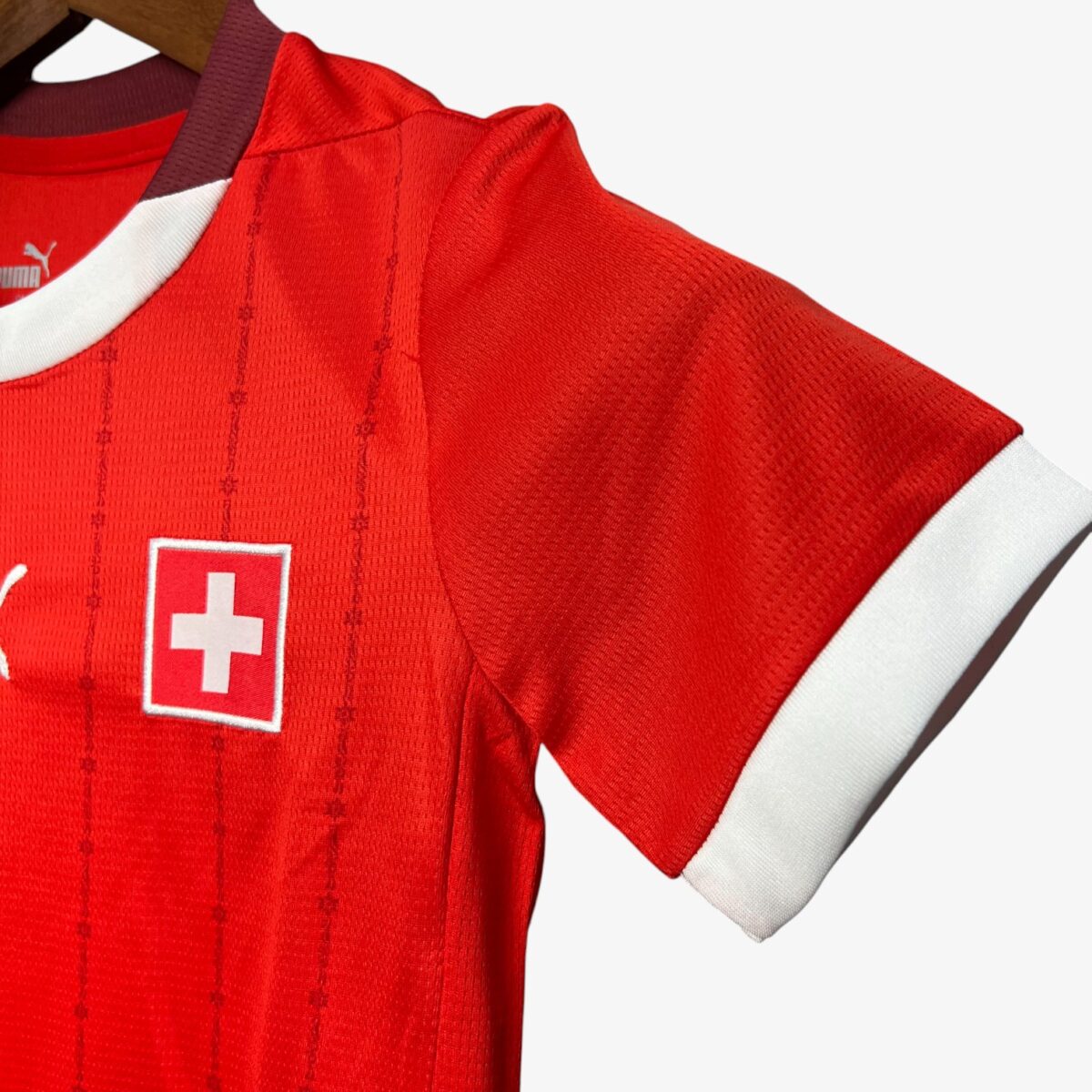Kids Switzerland Home Jersey 2024/25 - Image 3