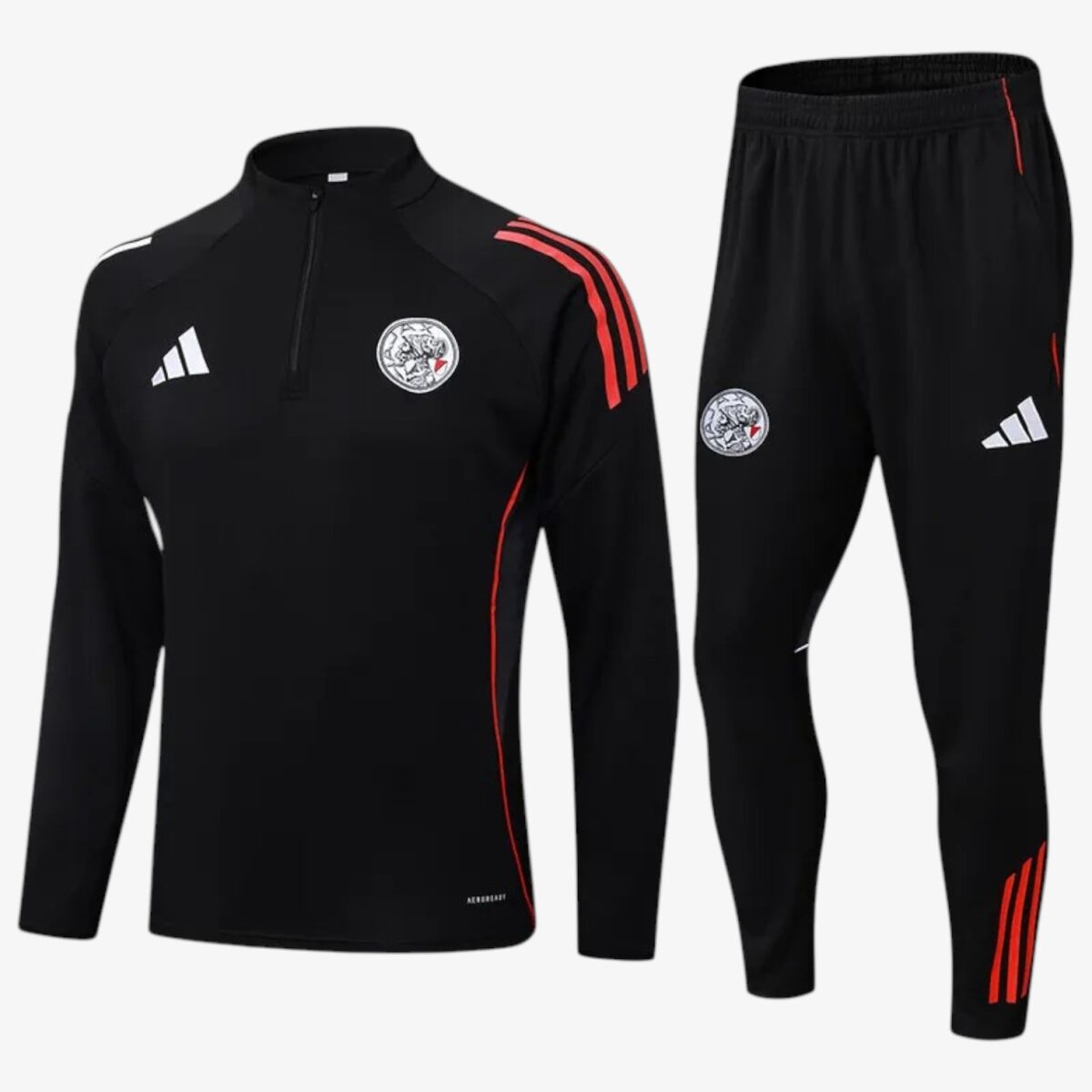 Ajax Amsterdam Black Half Pull Tracksuit 2025/26