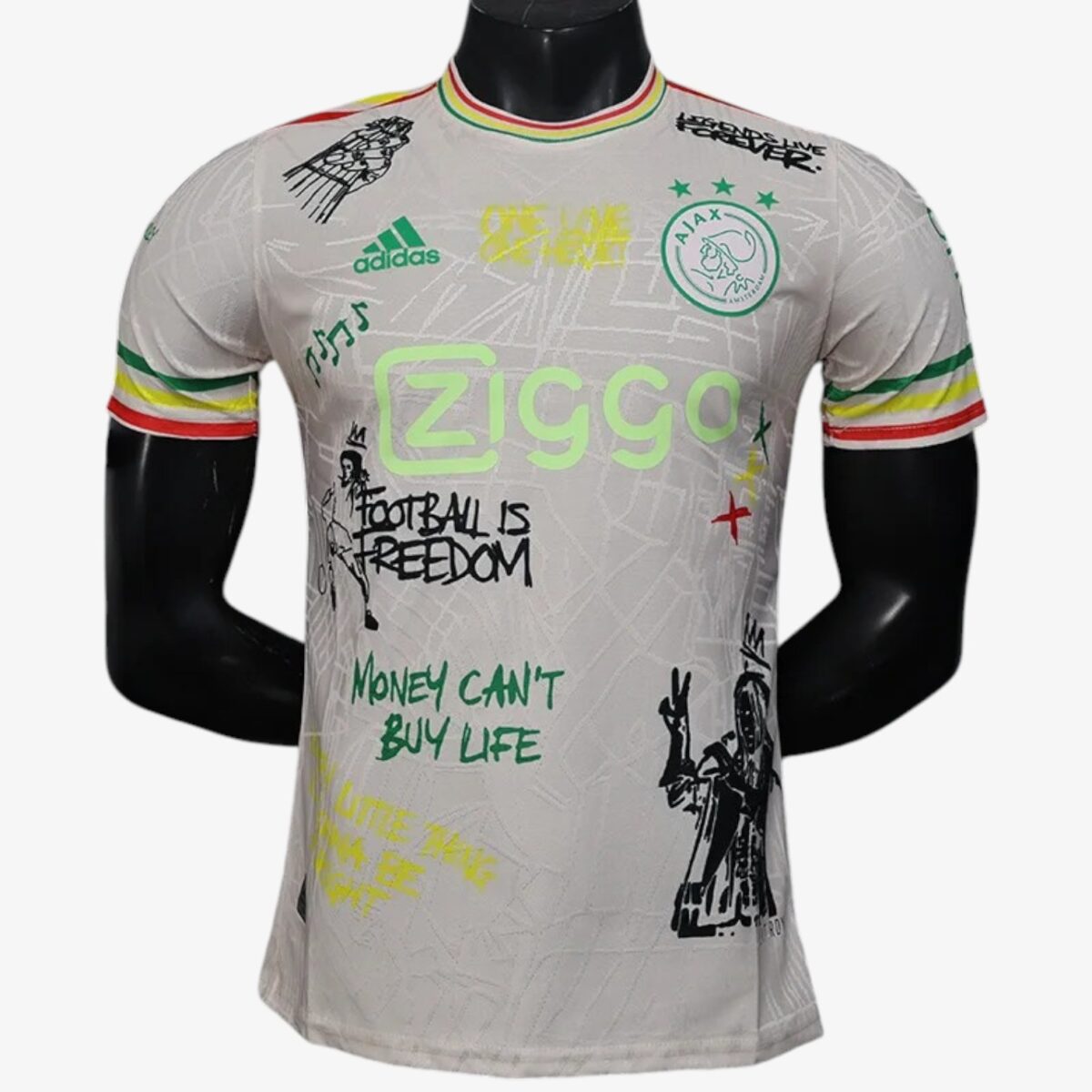 Ajax Amsterdam Graffiti Beige Training Jersey 2025/26