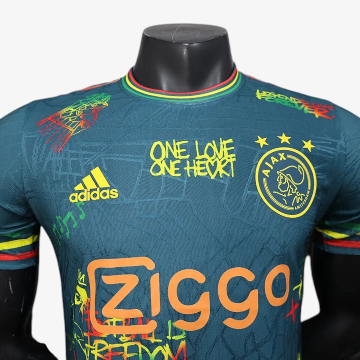 Ajax Amsterdam Graffiti Green Training Jersey2025/26 - Image 3