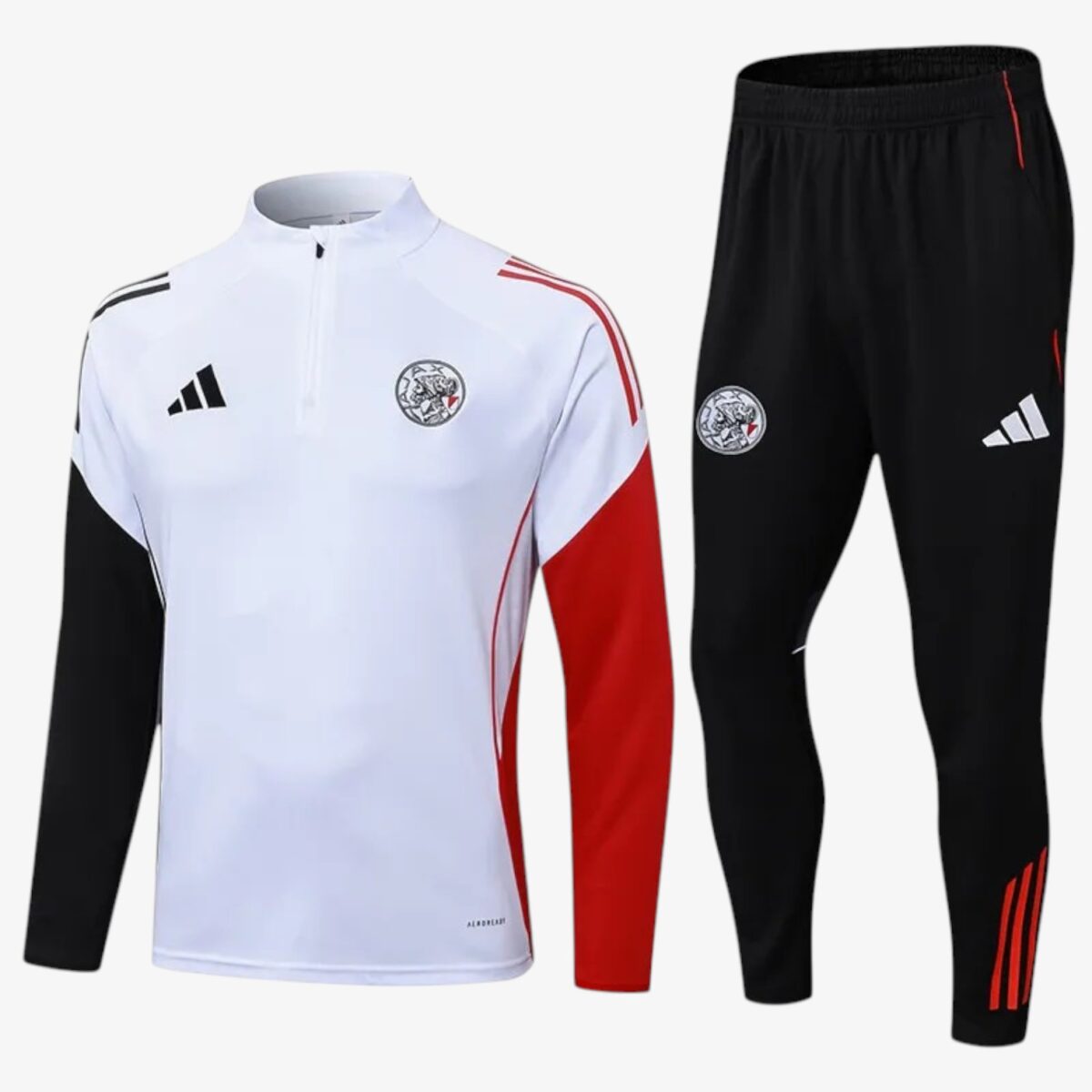 Ajax Amsterdam White Half Pull Tracksuit 2025/26