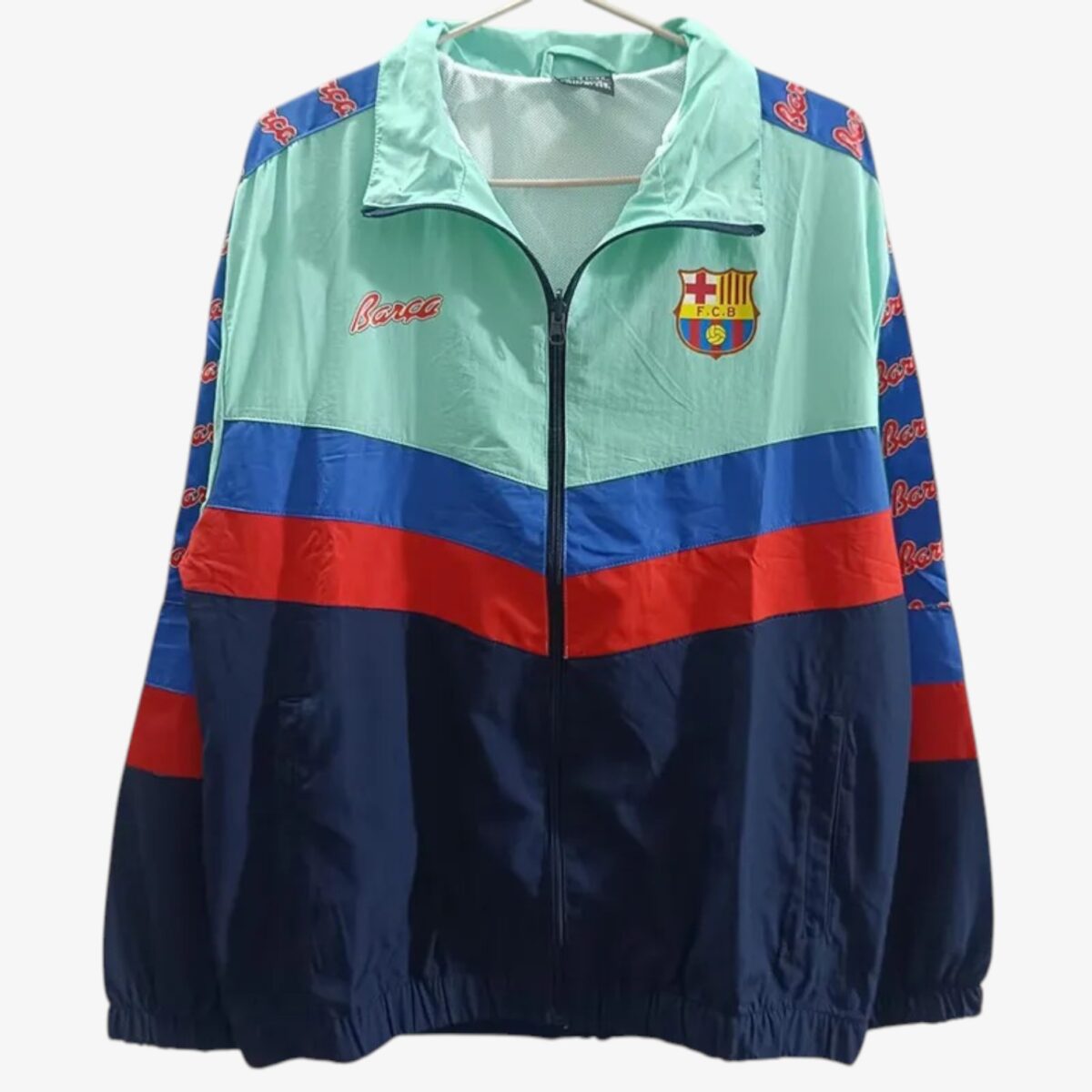 Barcelona Color block Retro Windbreaker 2025/26 - Image 2