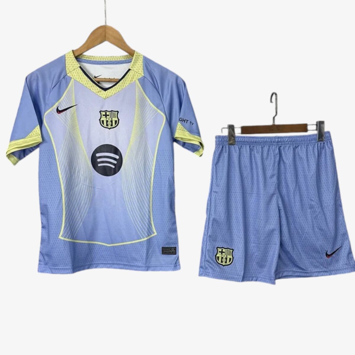 Barcelona Light Blue Kids Soccer Jersey 2025/26 — Kids
