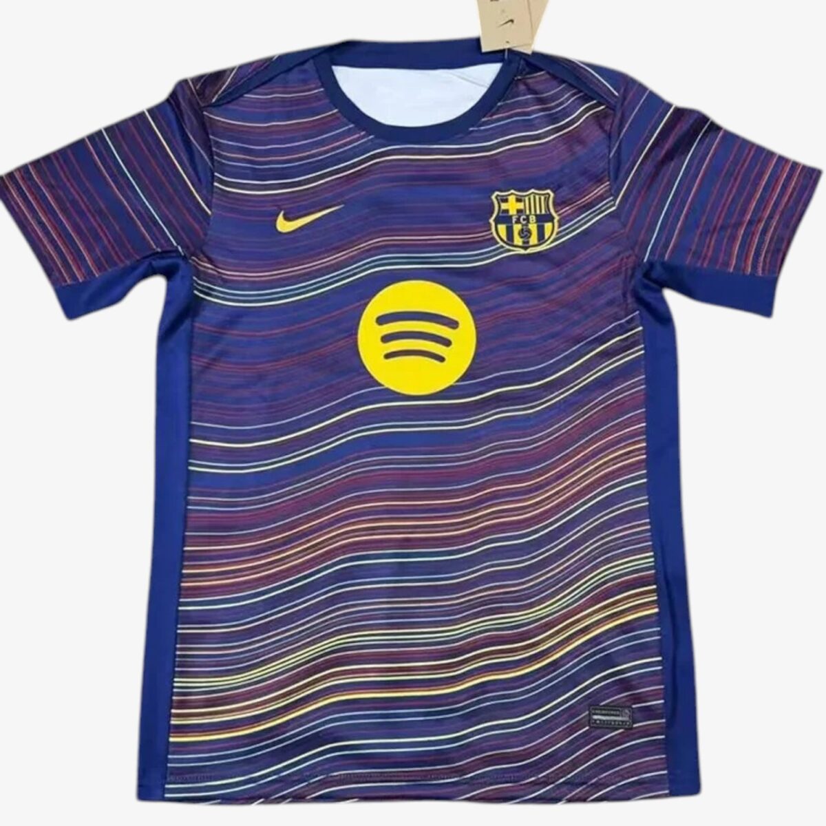 Barcelona Wave Royal Blue Training Shirts 2025/26
