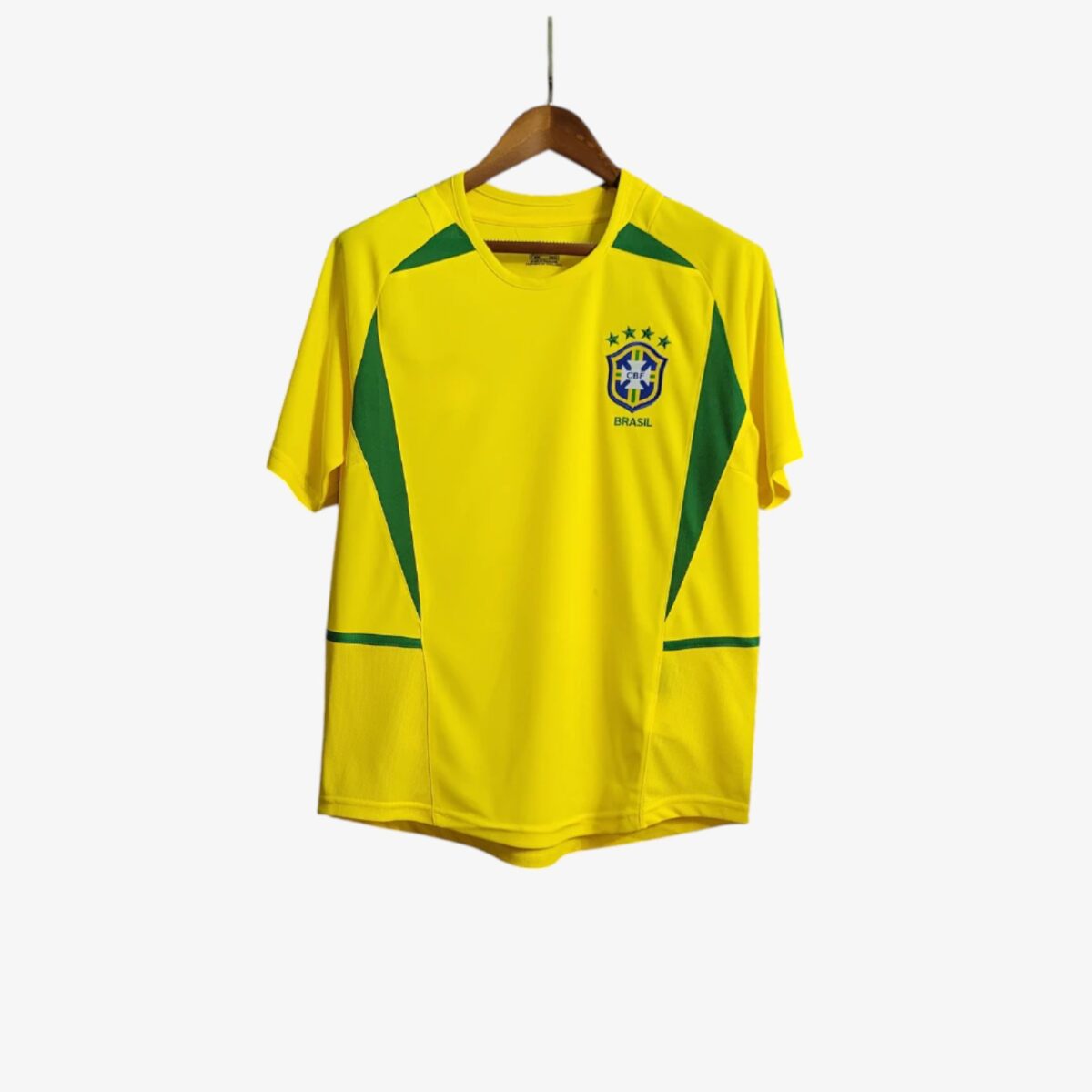 Brazil Home Retro Jersey World Cup 2002