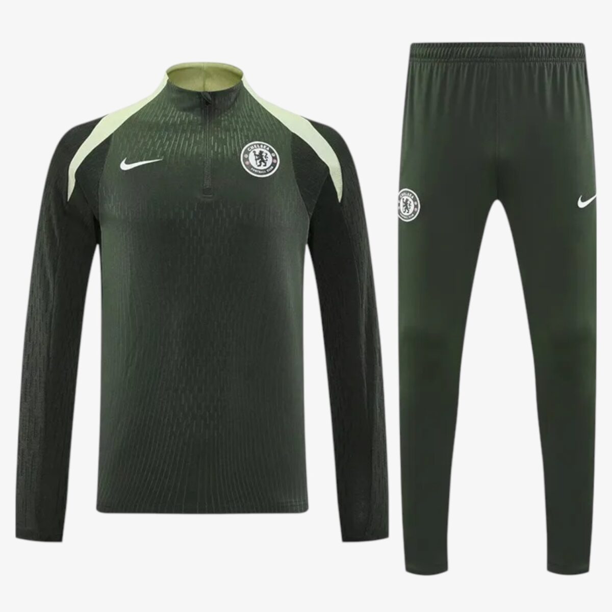 Chelsea Army Green Half Pull Tracksuit 2025/26