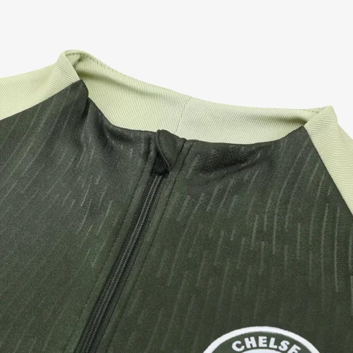 Chelsea Army Green Half Pull Tracksuit 2025/26 - Image 6