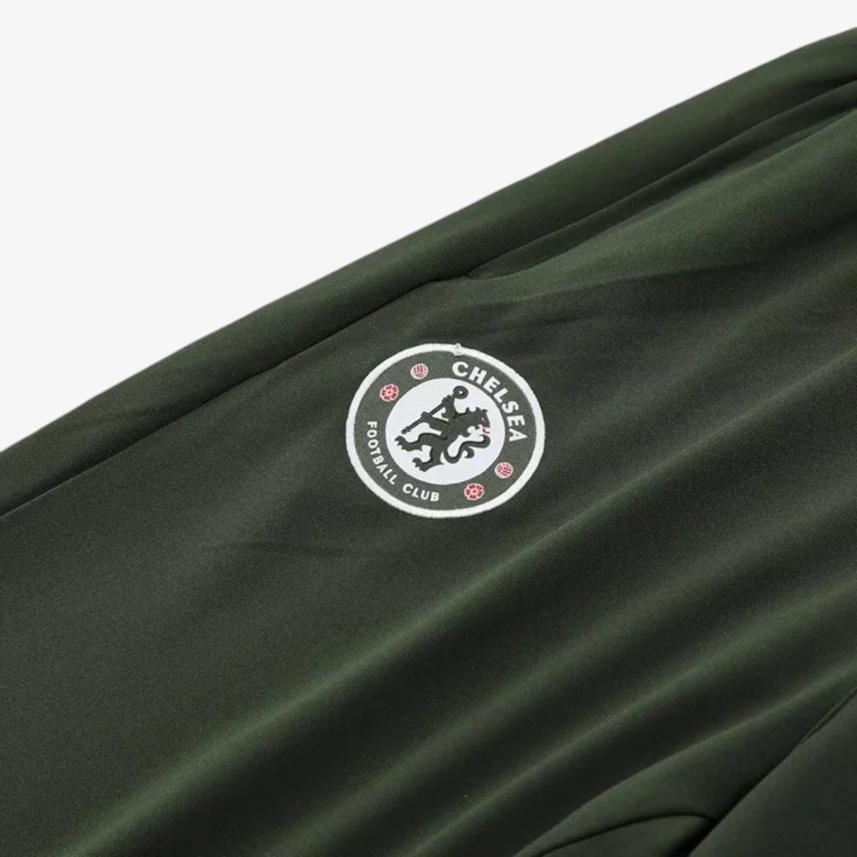 Chelsea Army Green Half Pull Tracksuit 2025/26 - Image 4