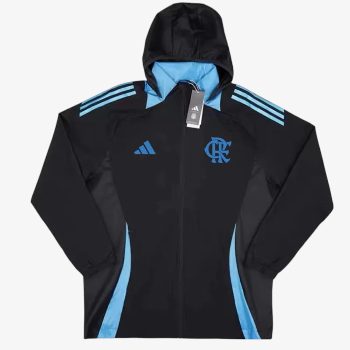Flamengo Black Hooded Windbreaker 2024/25