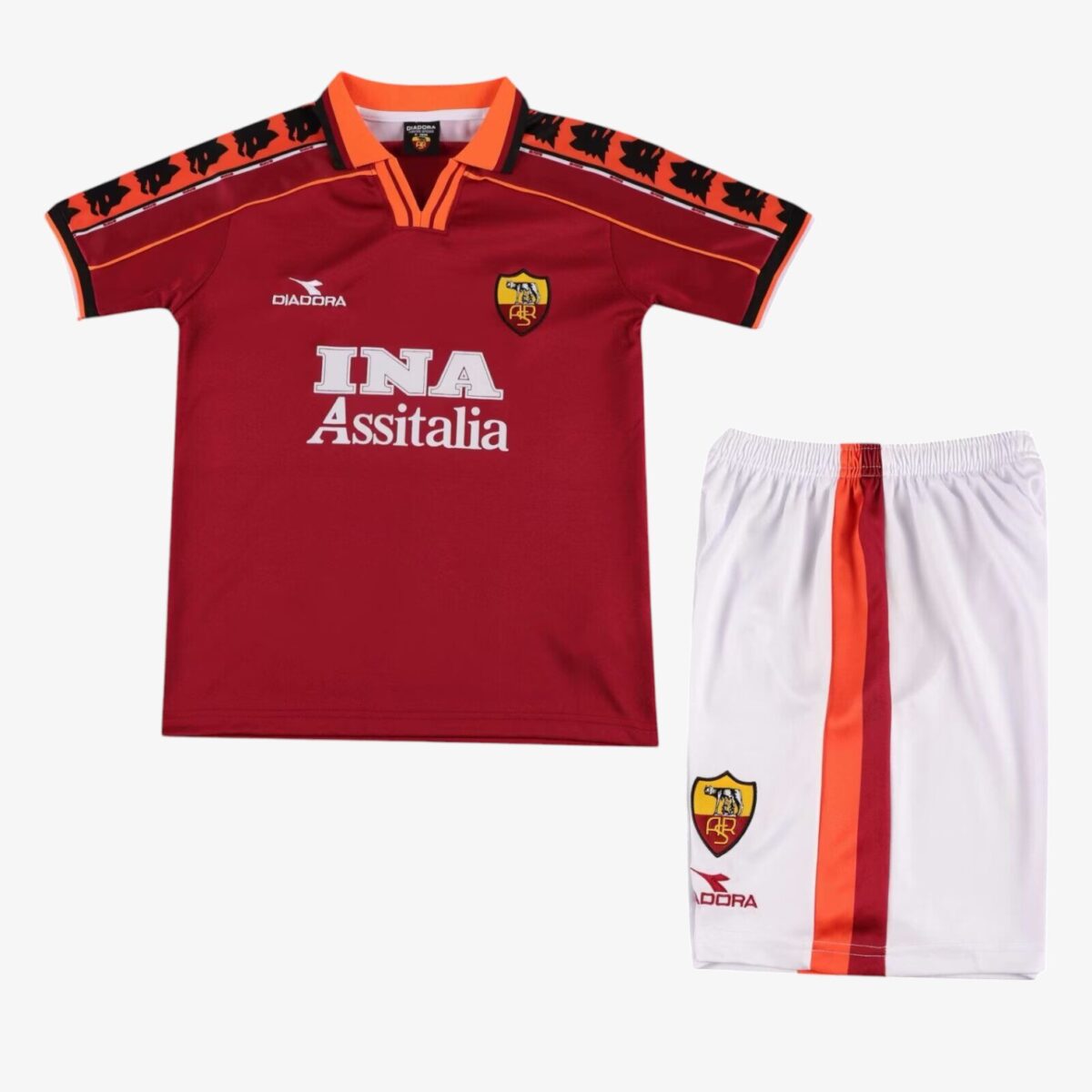 Kids Roma Home Retro Jersey 1998/99