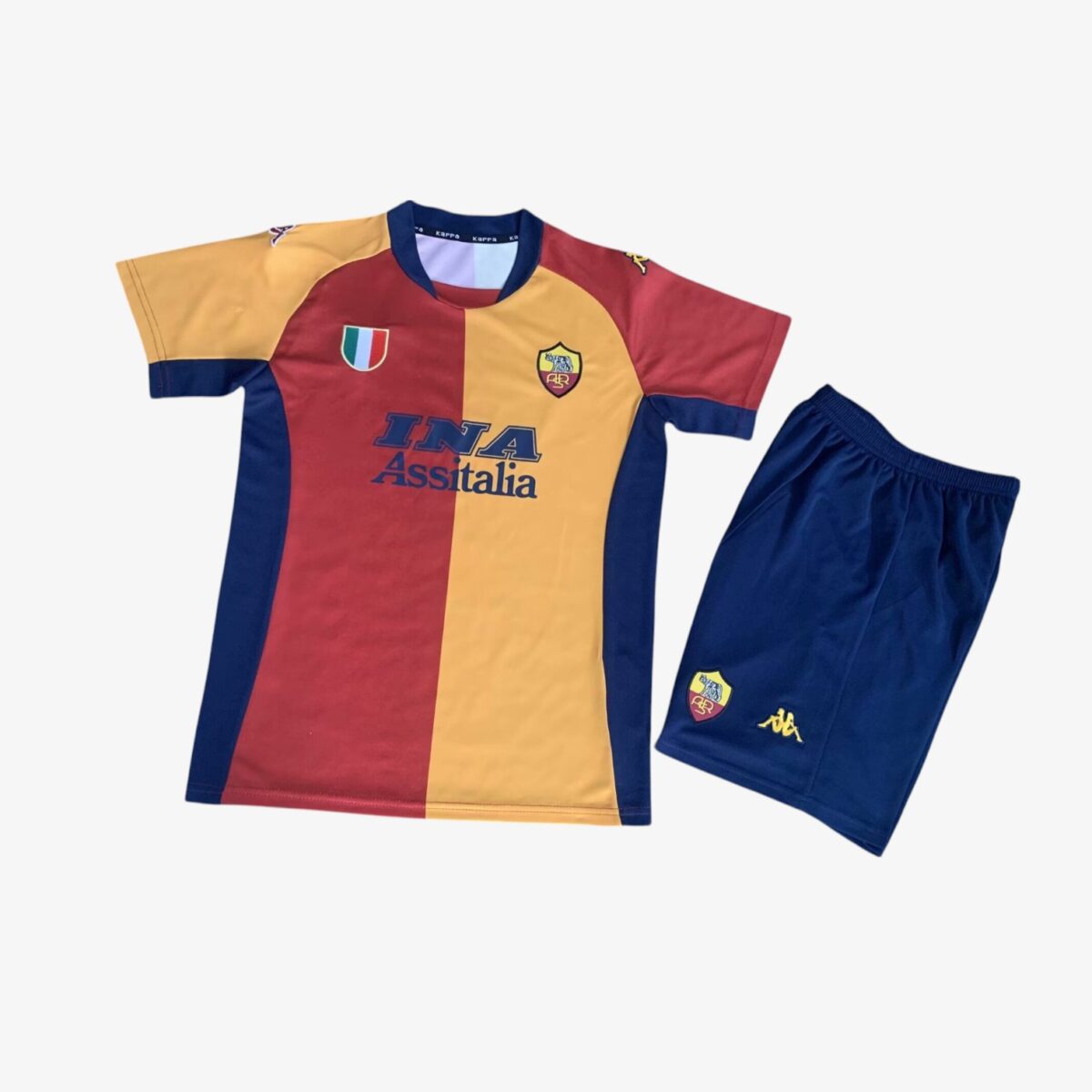 Kids Roma Home Retro Jersey 2001/2002