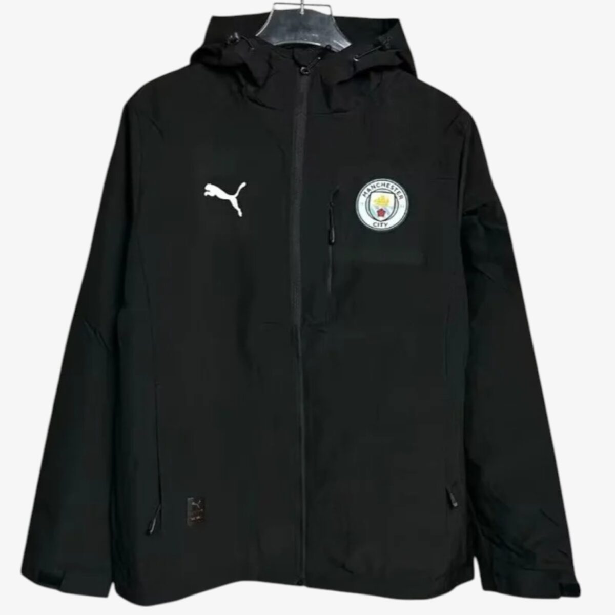 Manchester City Black Assault Hooded Windbreaker 2024/25