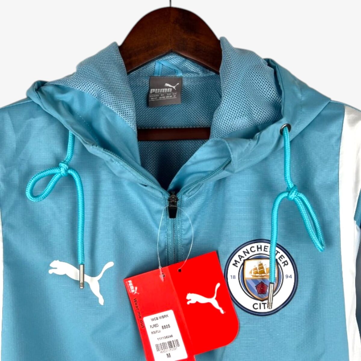 Manchester City Blue and White Windbreaker 2023/24 - Image 3
