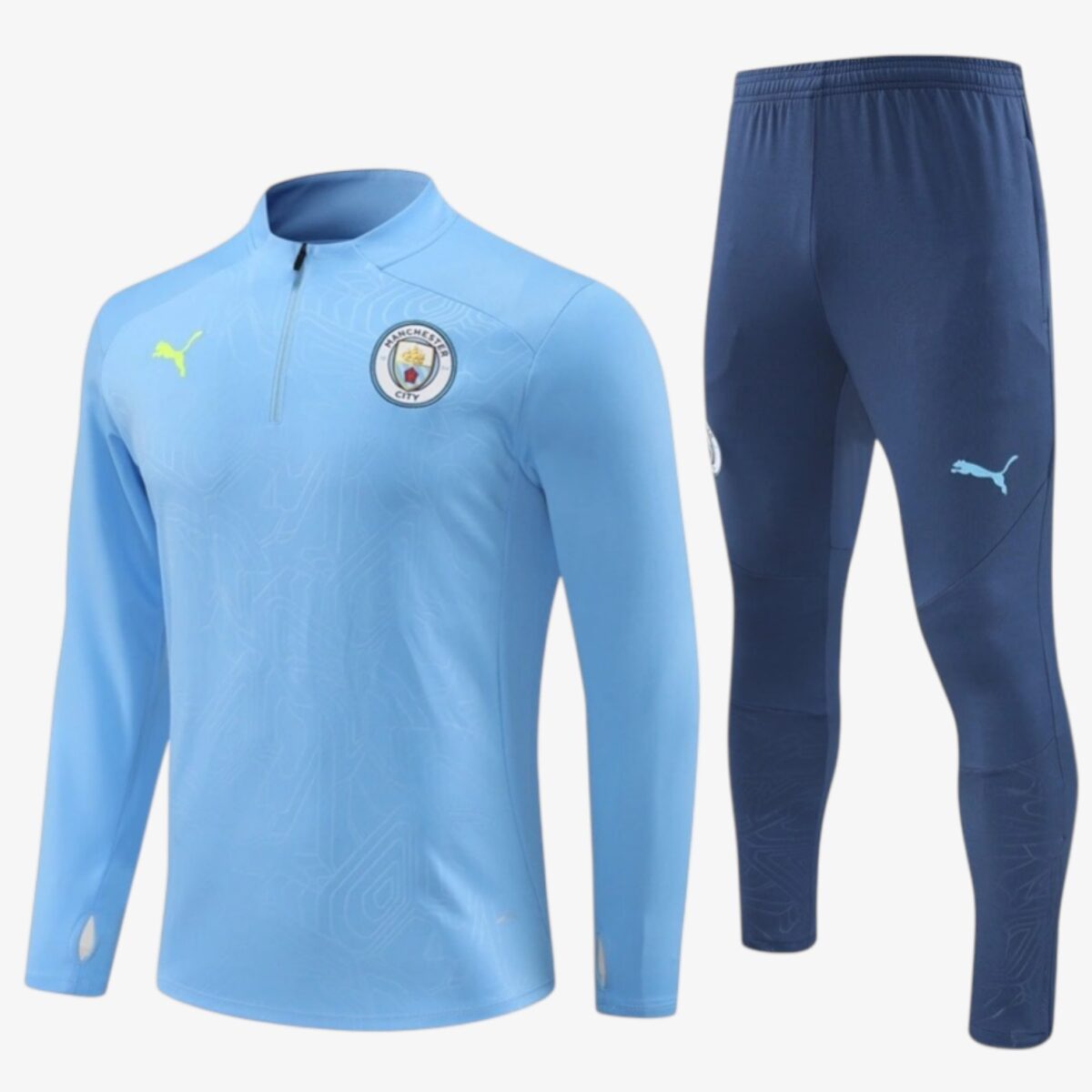 Manchester City Light Blue Steel Printed Track Jacket 2024/25 - Image 2
