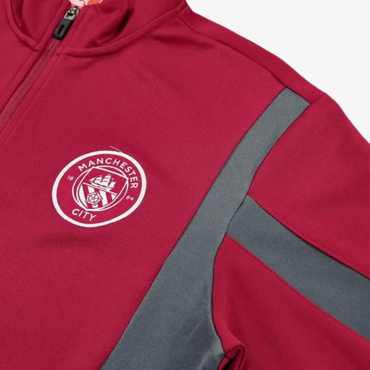 Manchester City Maroon Jacket Tracksuit 2025/26 - Image 4