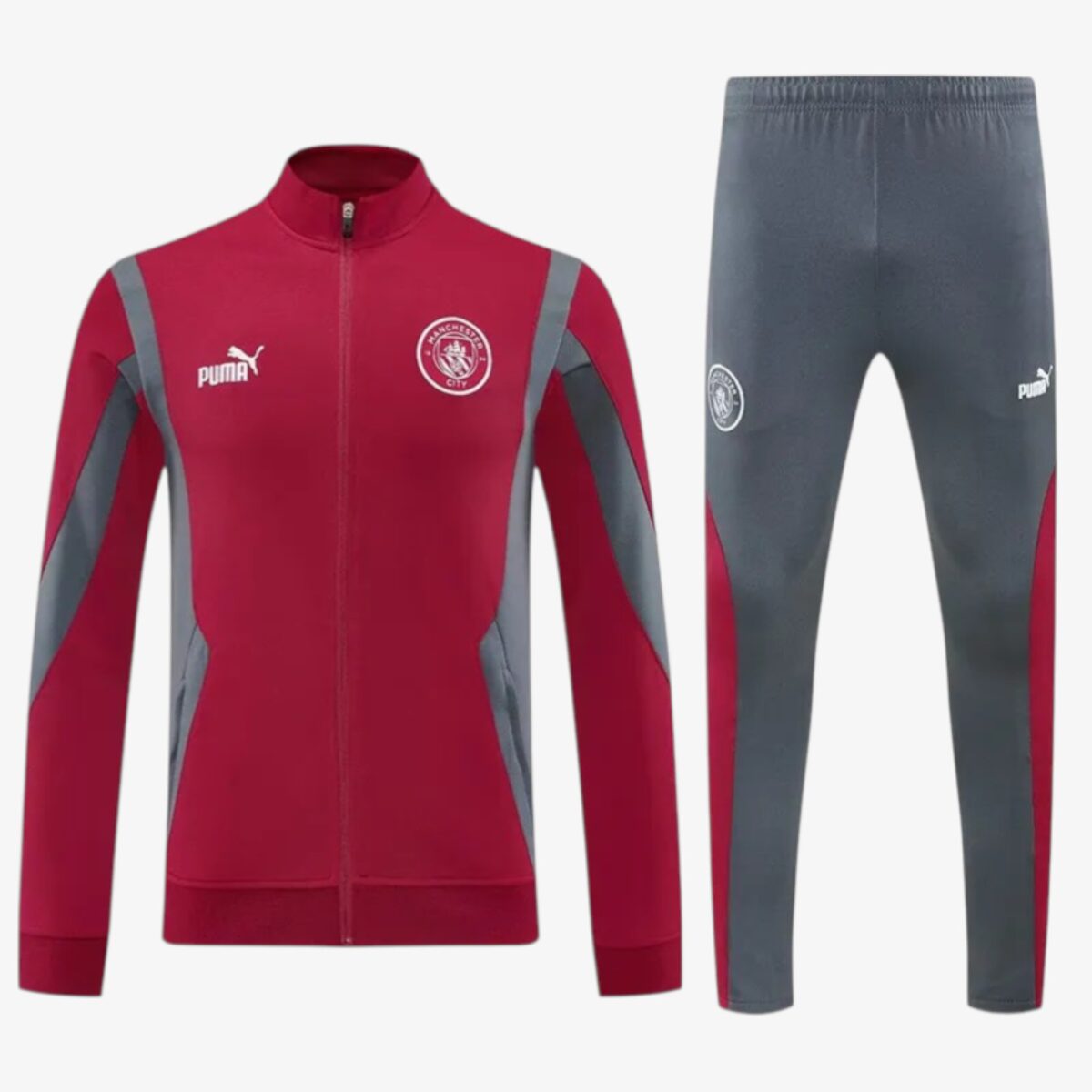 Manchester City Maroon Jacket Tracksuit 2025/26