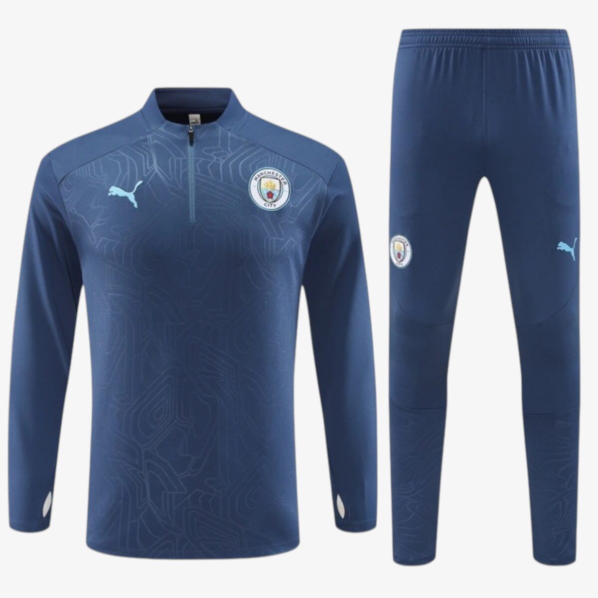Manchester City Royal Blue Steel Printed Track Jacket 2024/25