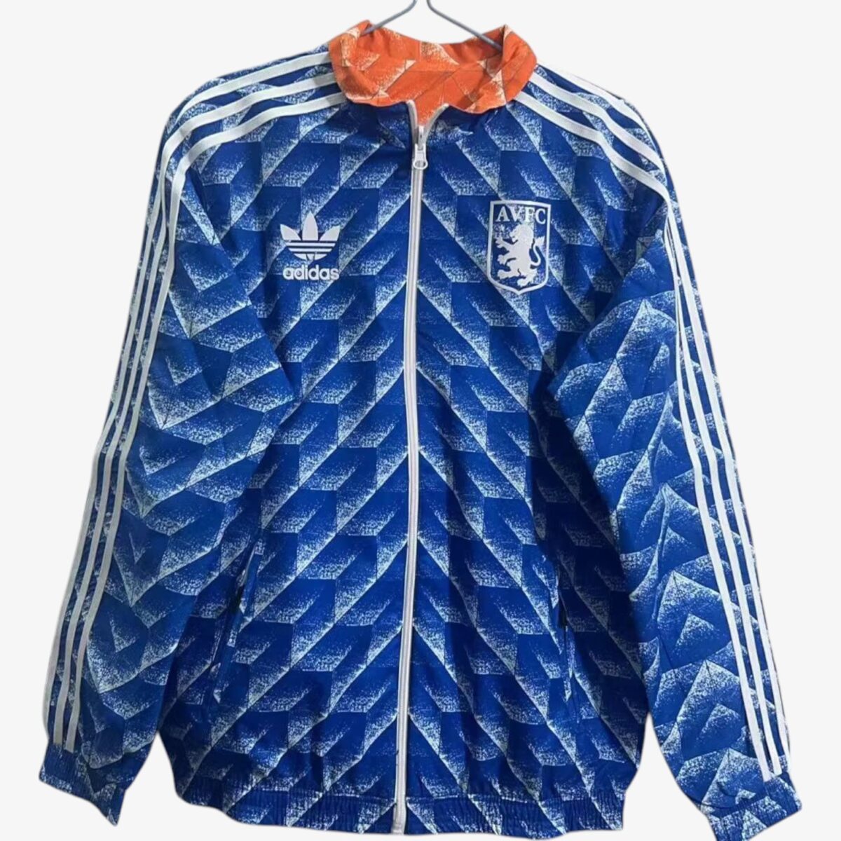 Aston Villa Retro Reversible Windbreaker 90