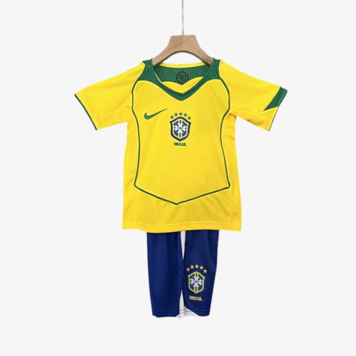 Kids Retro Brazil Home Jersey 2004