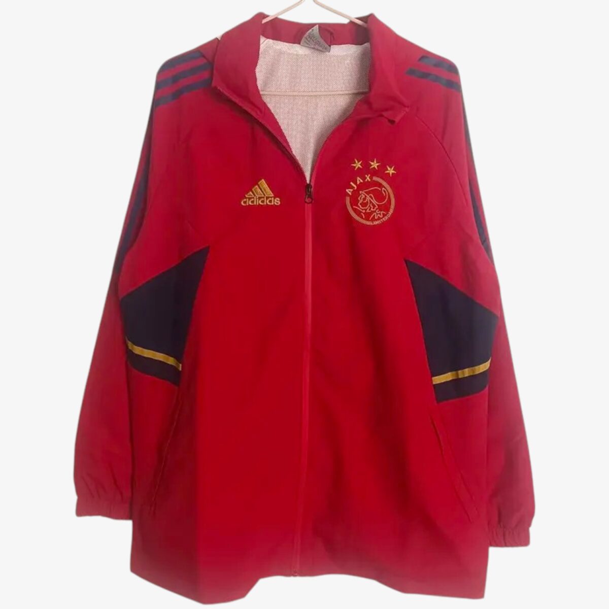 Ajax Amsterdam Red Black Hooded Windbreaker 2024/25