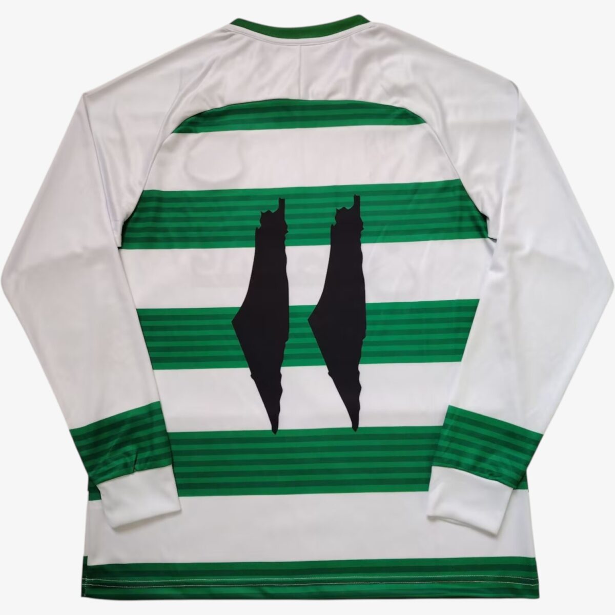 Palestine White Green Long Sleeve Jersey 2024/25 - Image 2