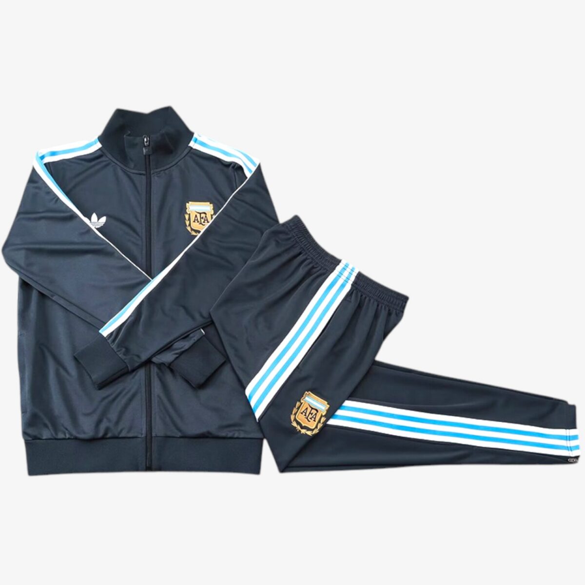 Argentina Stone Blue Retro Edition Jacket Tracksuit 2025/26 — Kids - Image 3