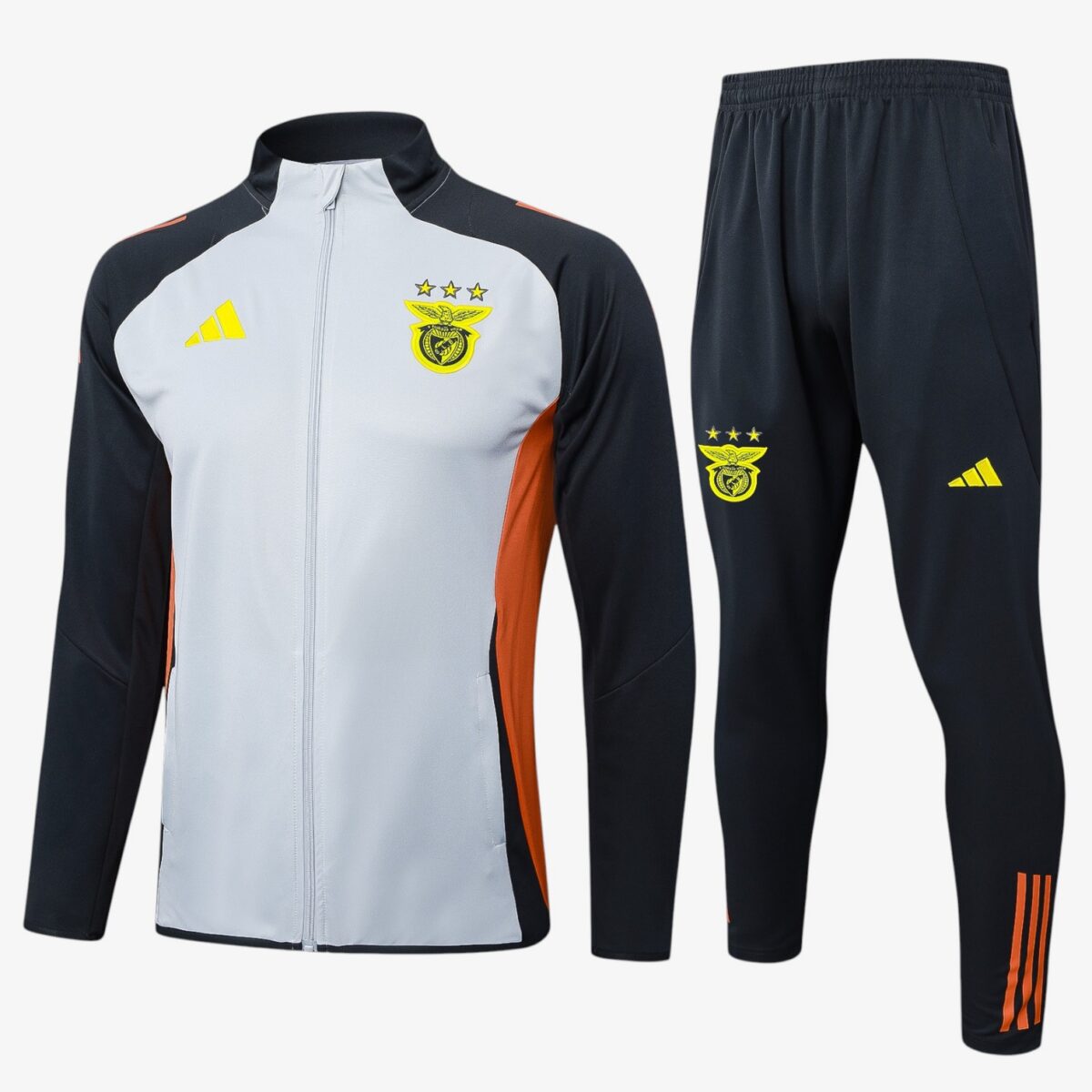 Benfica Grey full-zipper Tracksuit 2024/25