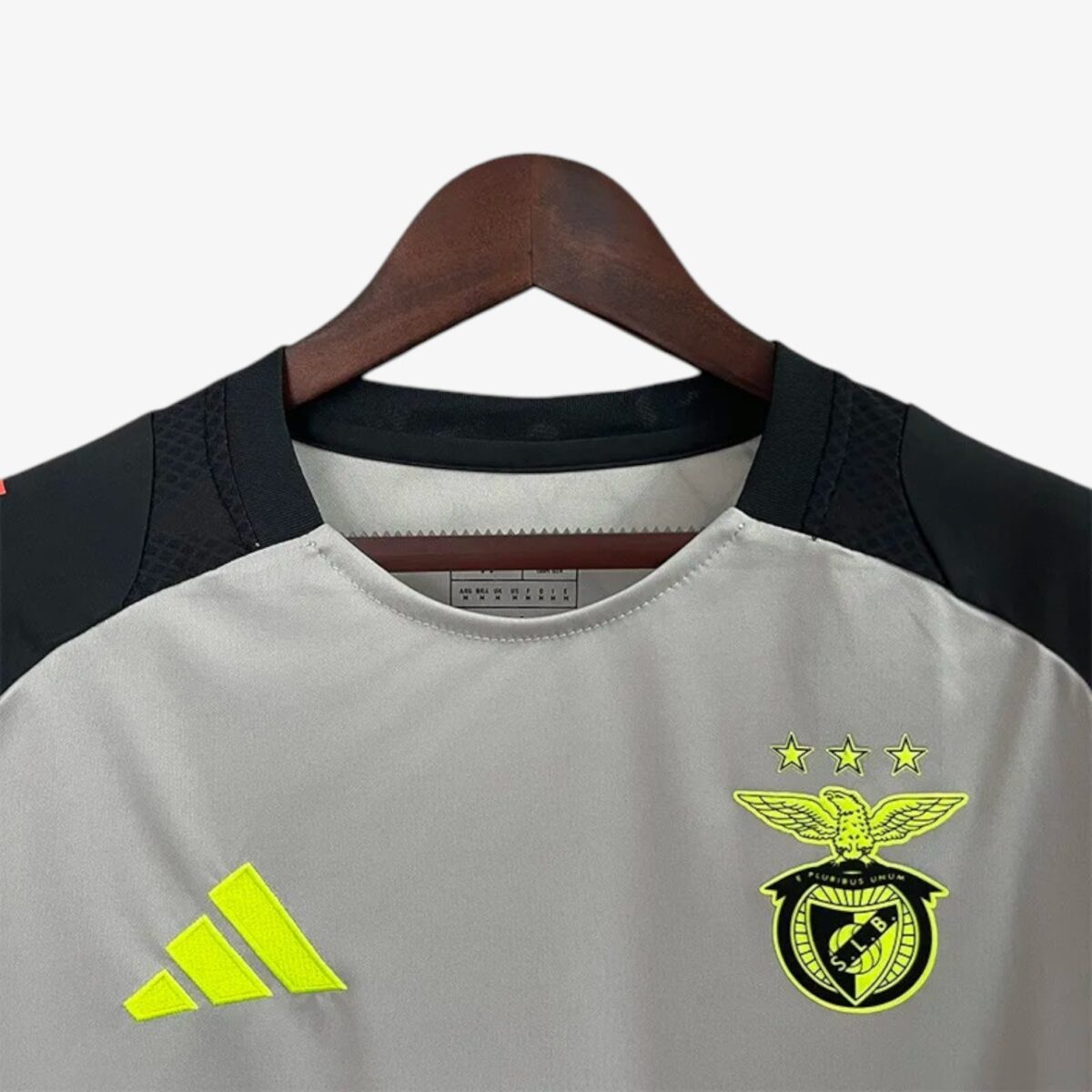 Benfica White Grey Training shirts 2024/25 - Image 3