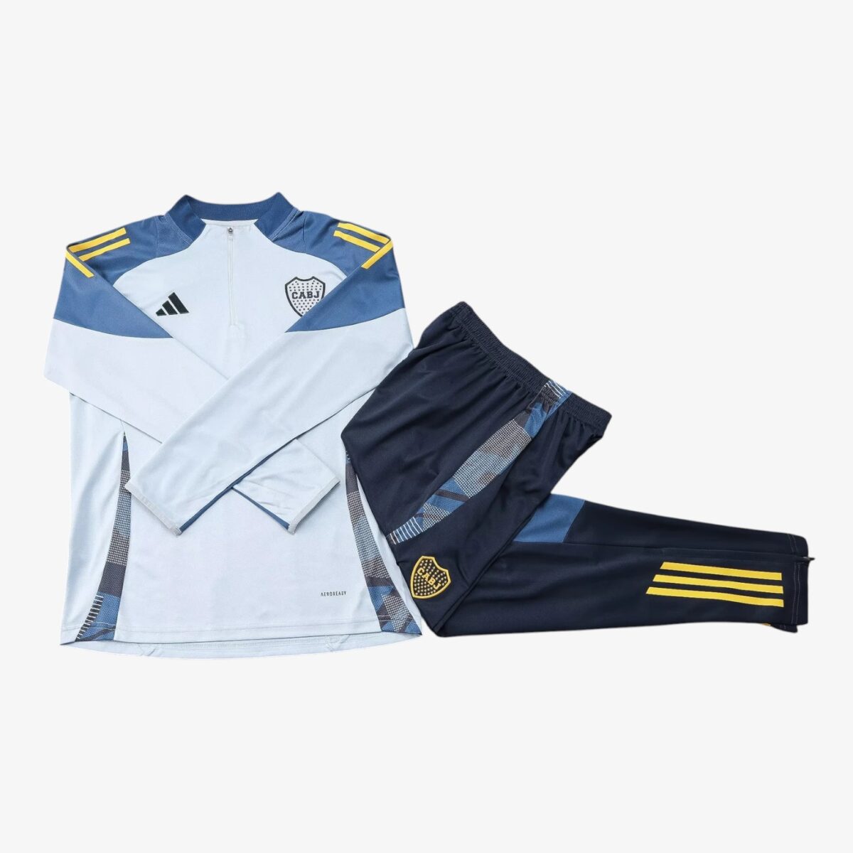 Boca Juniors Grey Jacket Tracksuit 2025/26 - Image 3