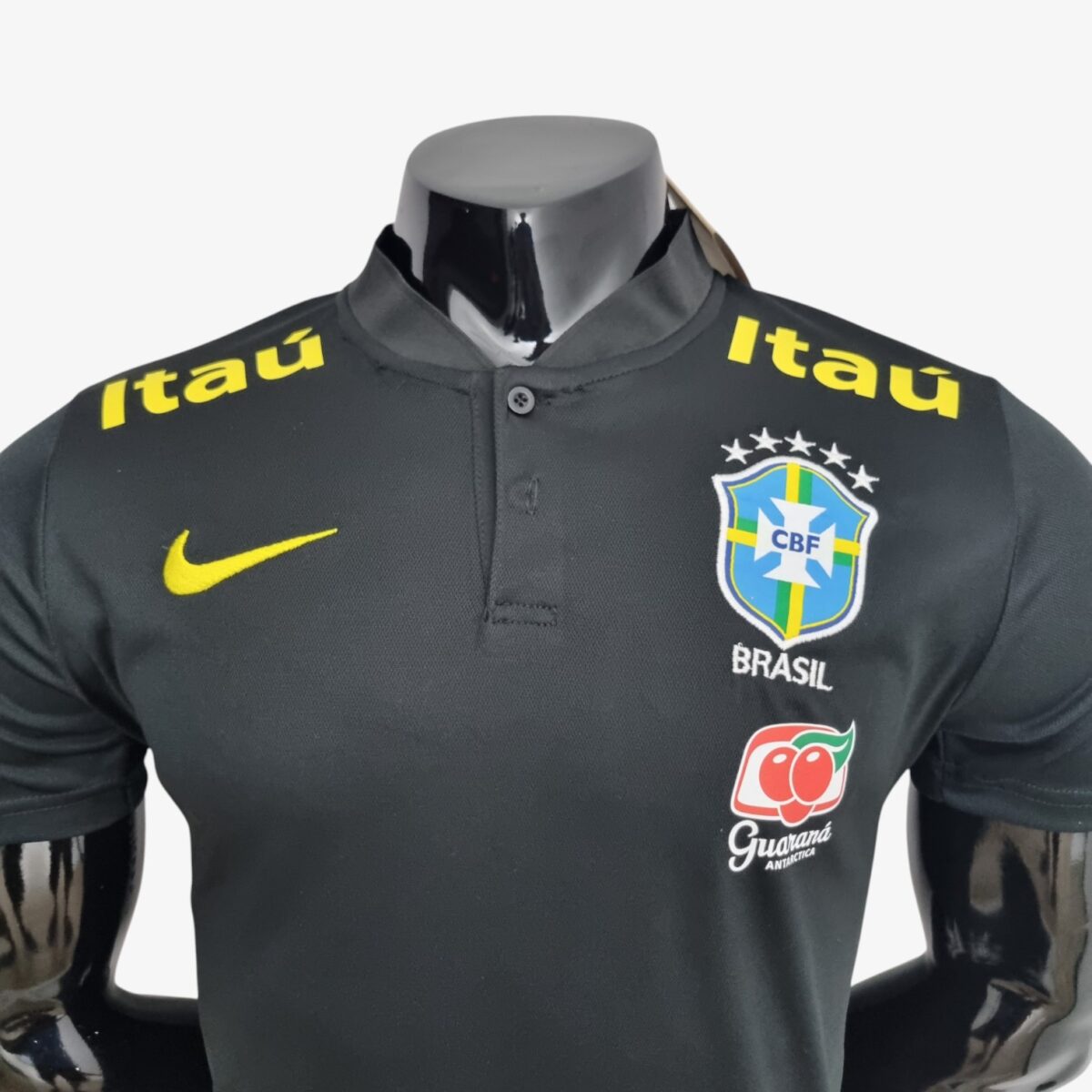 Brazil Black Henley Shirt 2023 - Image 3