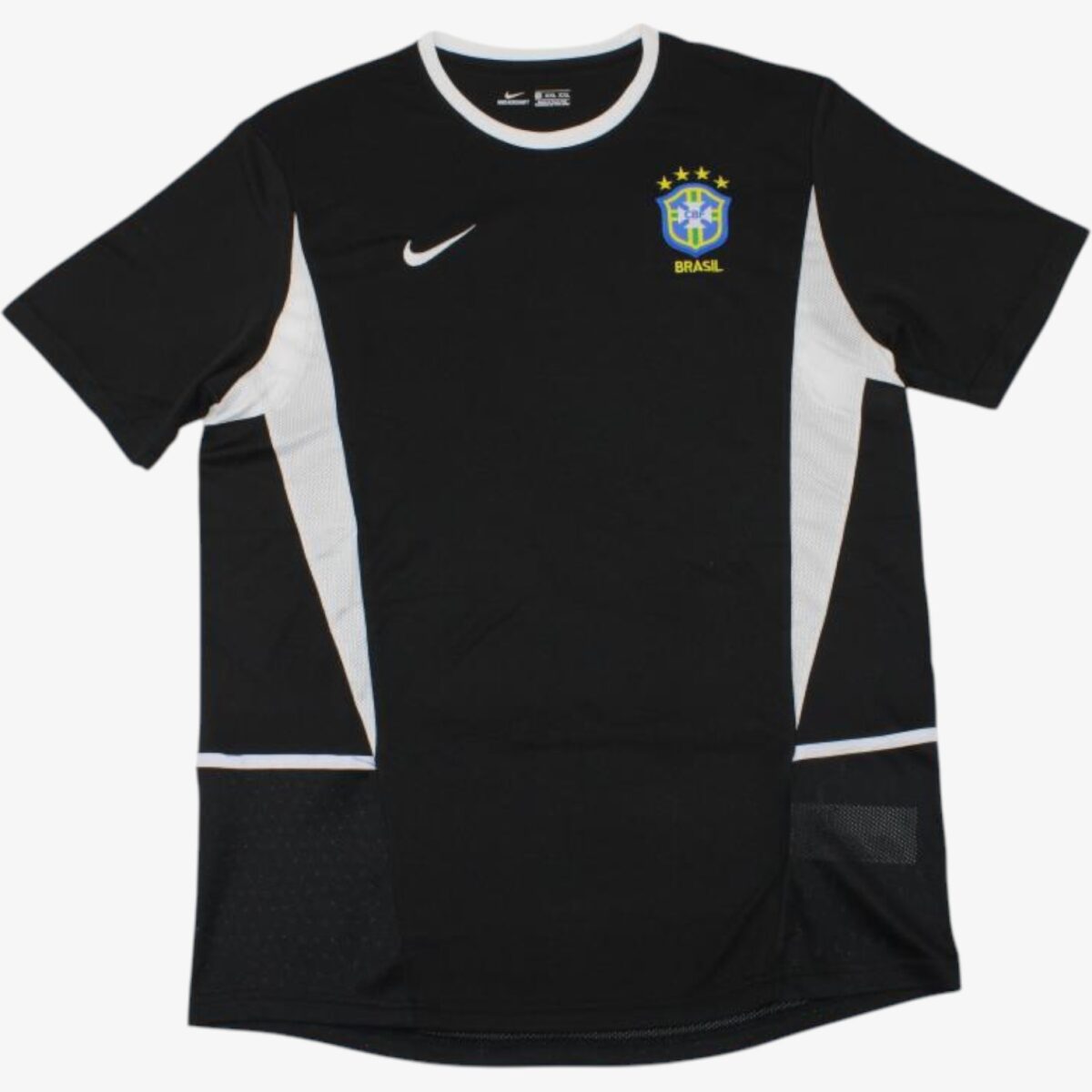 Brazil Black Retro Jersey 2002