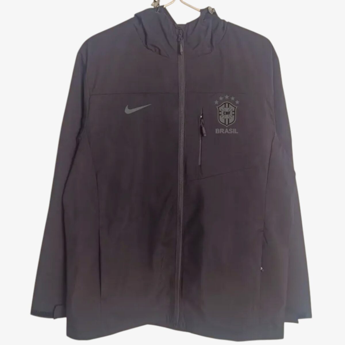 Brazil Black Retro Windbreaker 2025/26