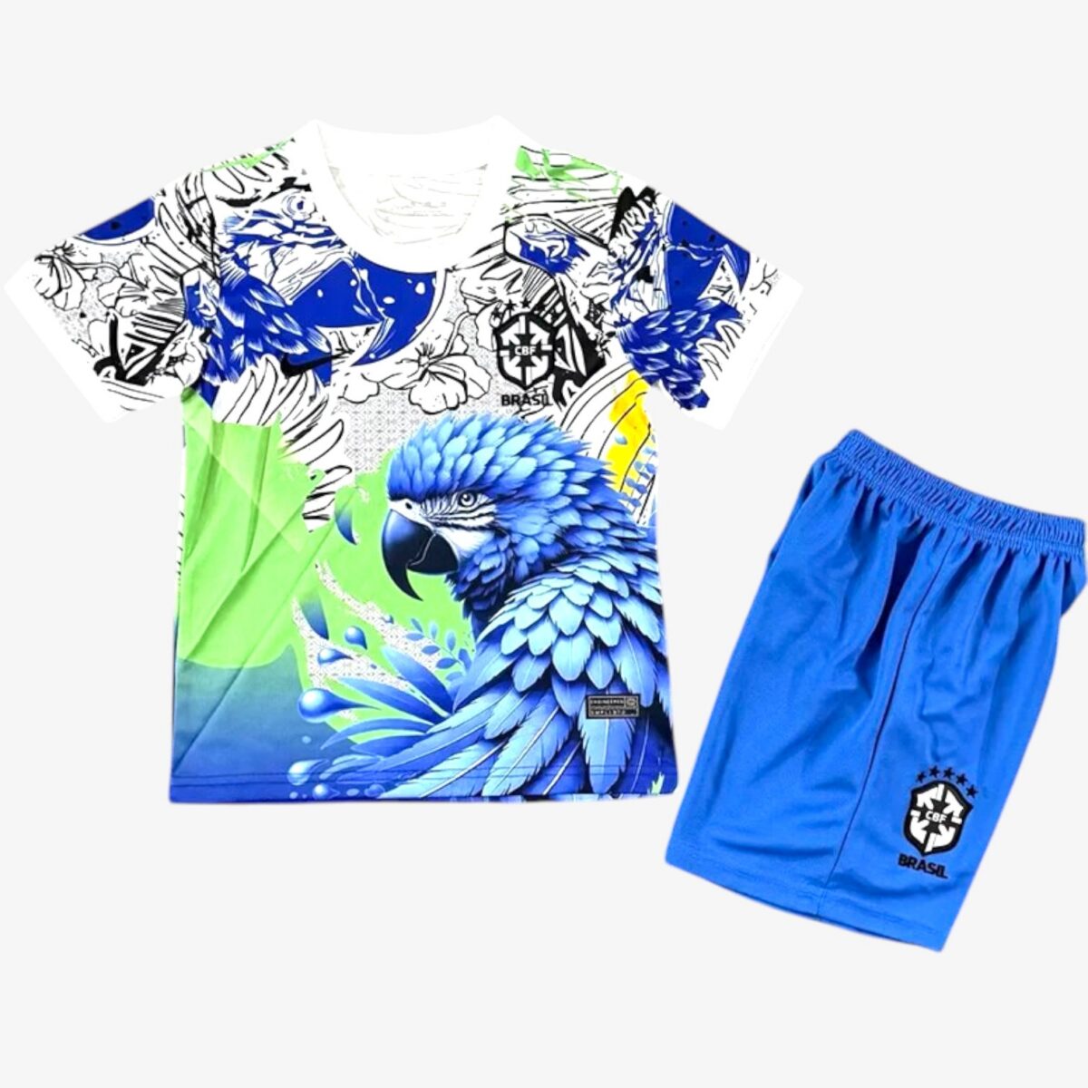 Brazil Blue Parrot Special Edition Jersey 2025/26 — Kids
