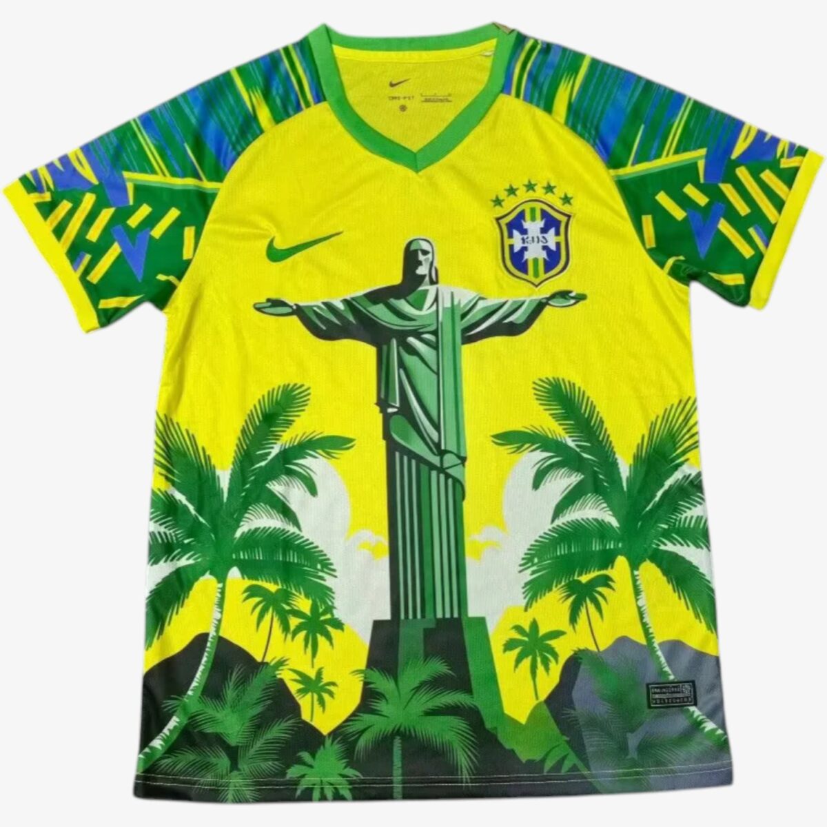 Brazil Christ Yellow Green Jersey 2025/26