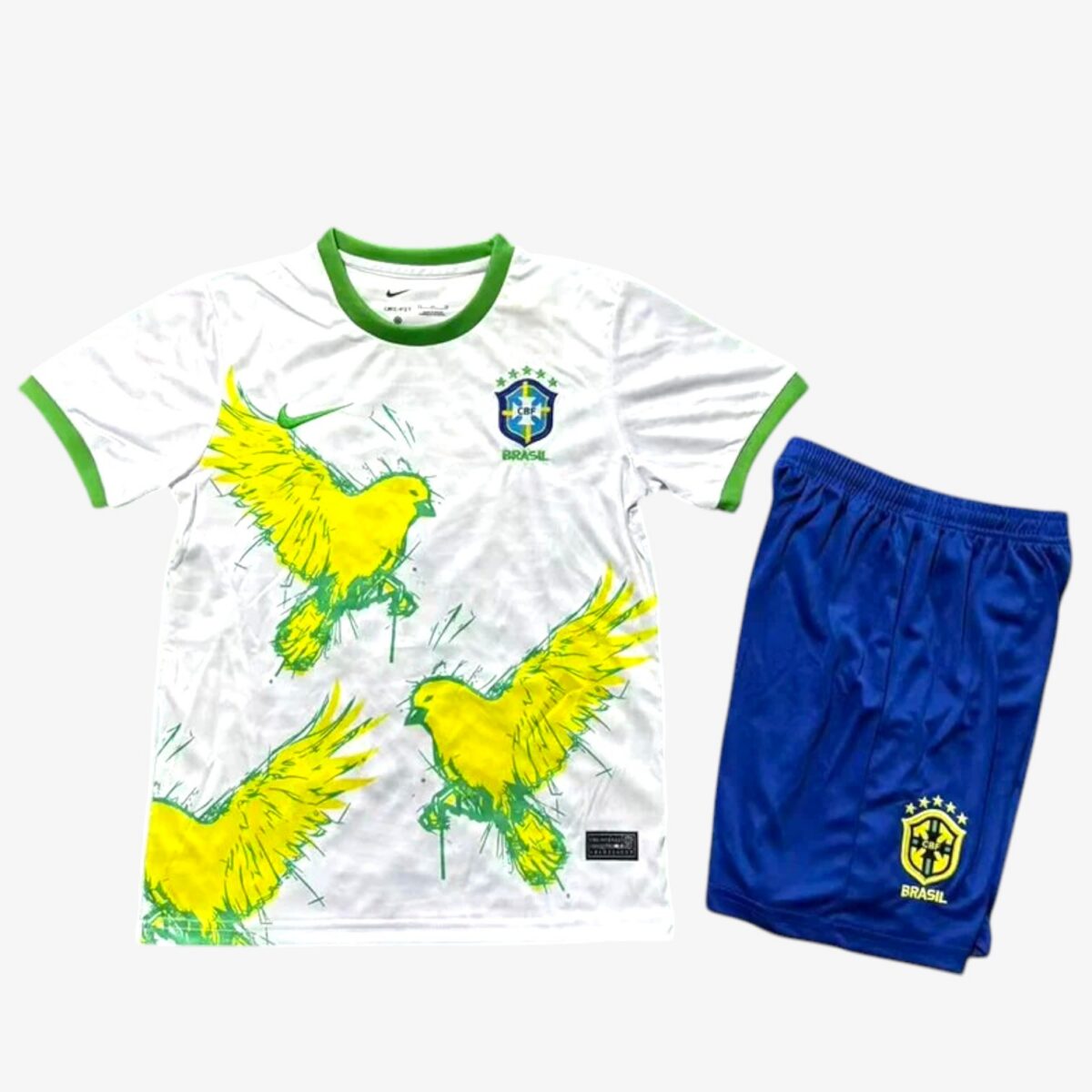 Brazil Dove Of Peace White Jersey 2025/26 — Kids