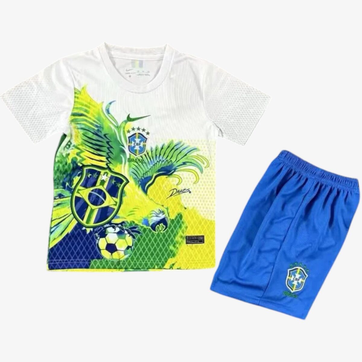 Brazil Green Parrot Special Edition Jersey 2025/26 — Kids