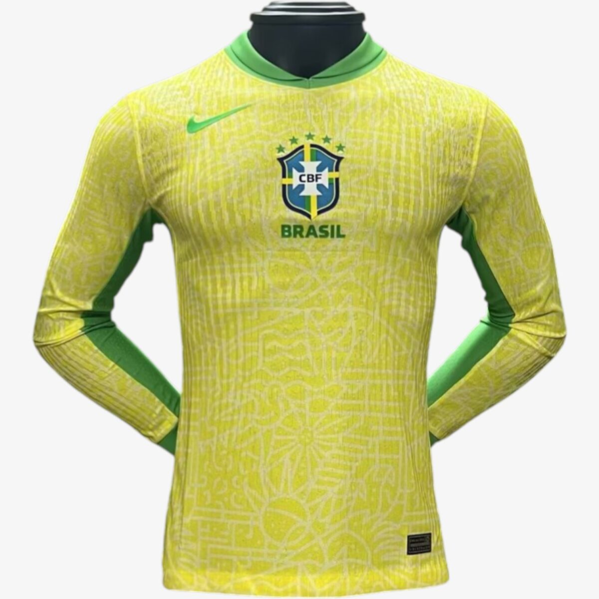 Brazil Home Long Sleeve Jersey Player Version 2024/25