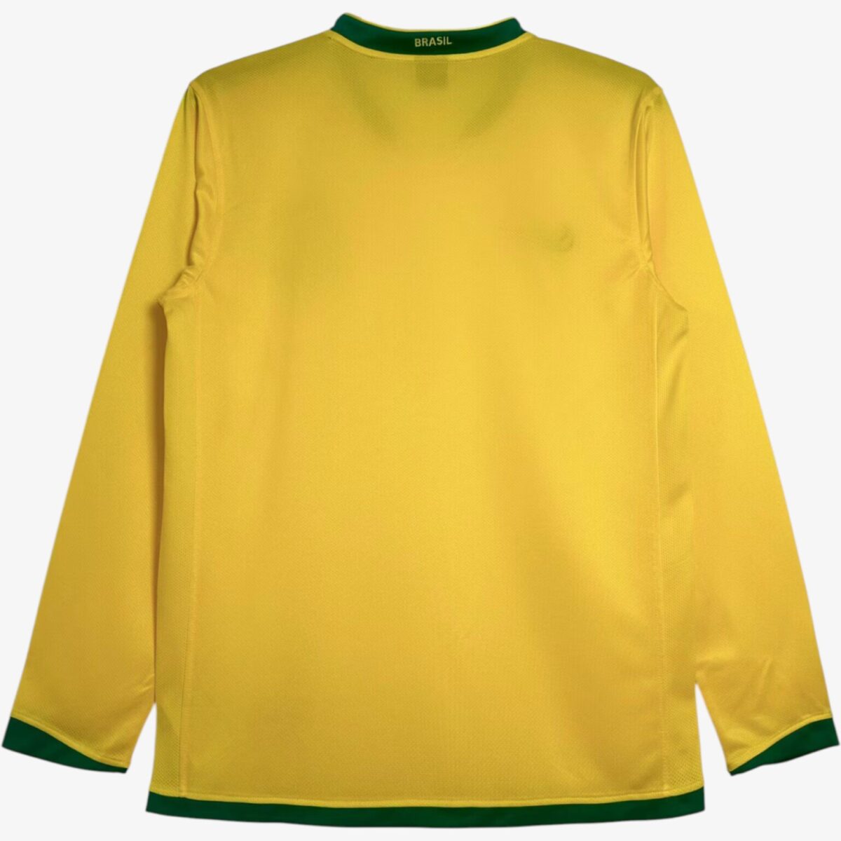 Brazil Home Long Sleeve Retro Jersey 2006 - Image 2