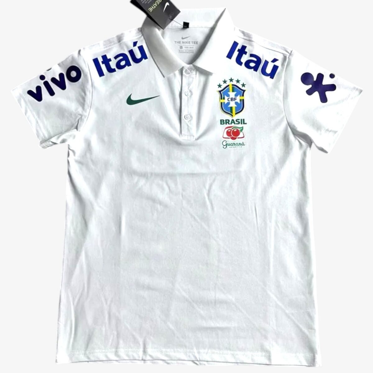 Brazil White Retro Edition Polo Jersey 2025/26
