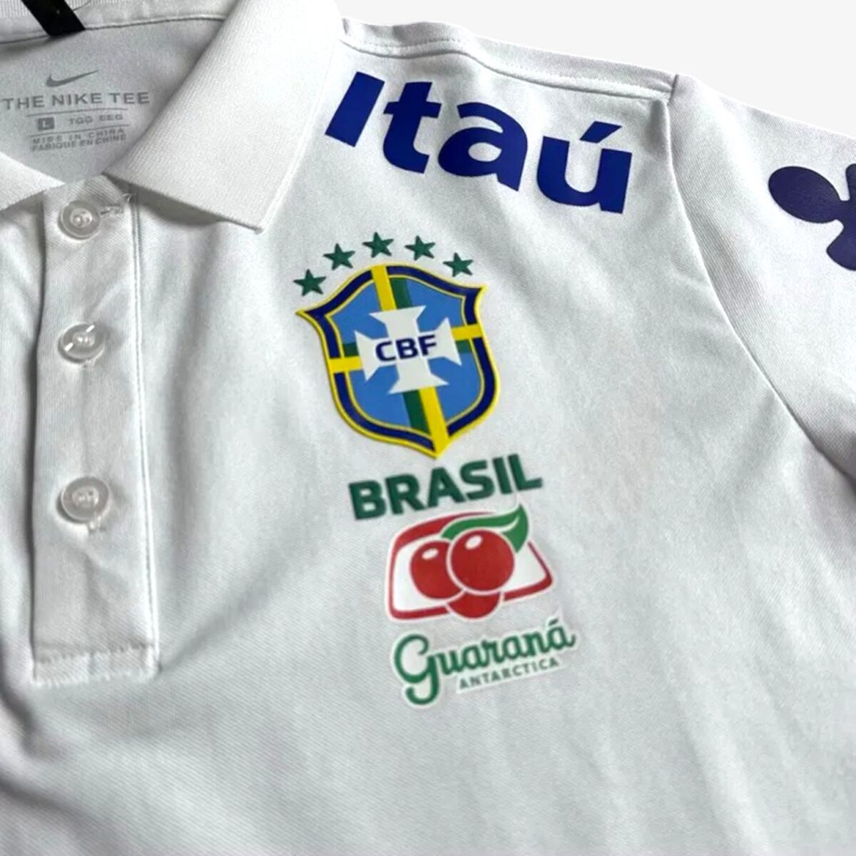 Brazil White Retro Edition Polo Jersey 2025/26 - Image 2
