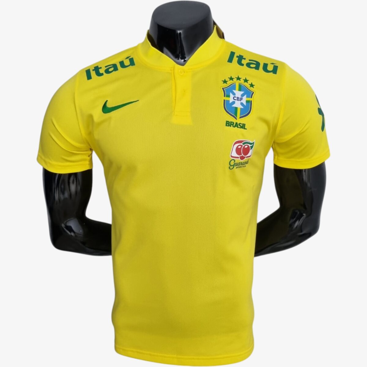 Brazil Yellow Henley Shirt 2023