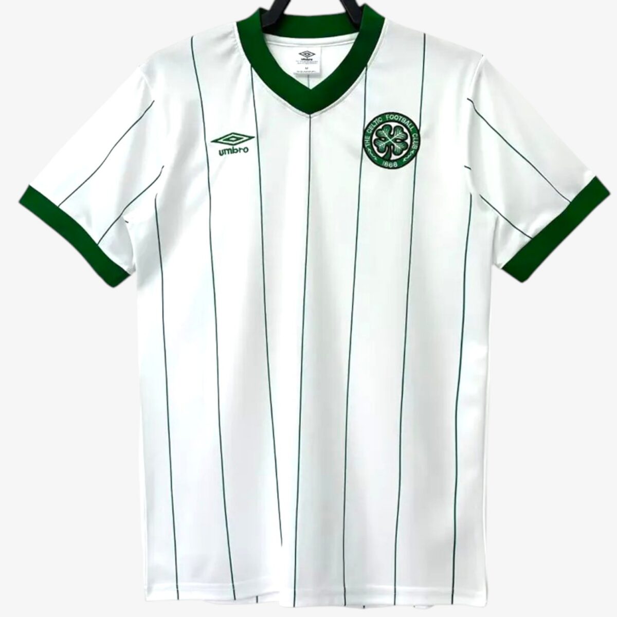 Celtic Glasgow White Retro Jersey 1984/86