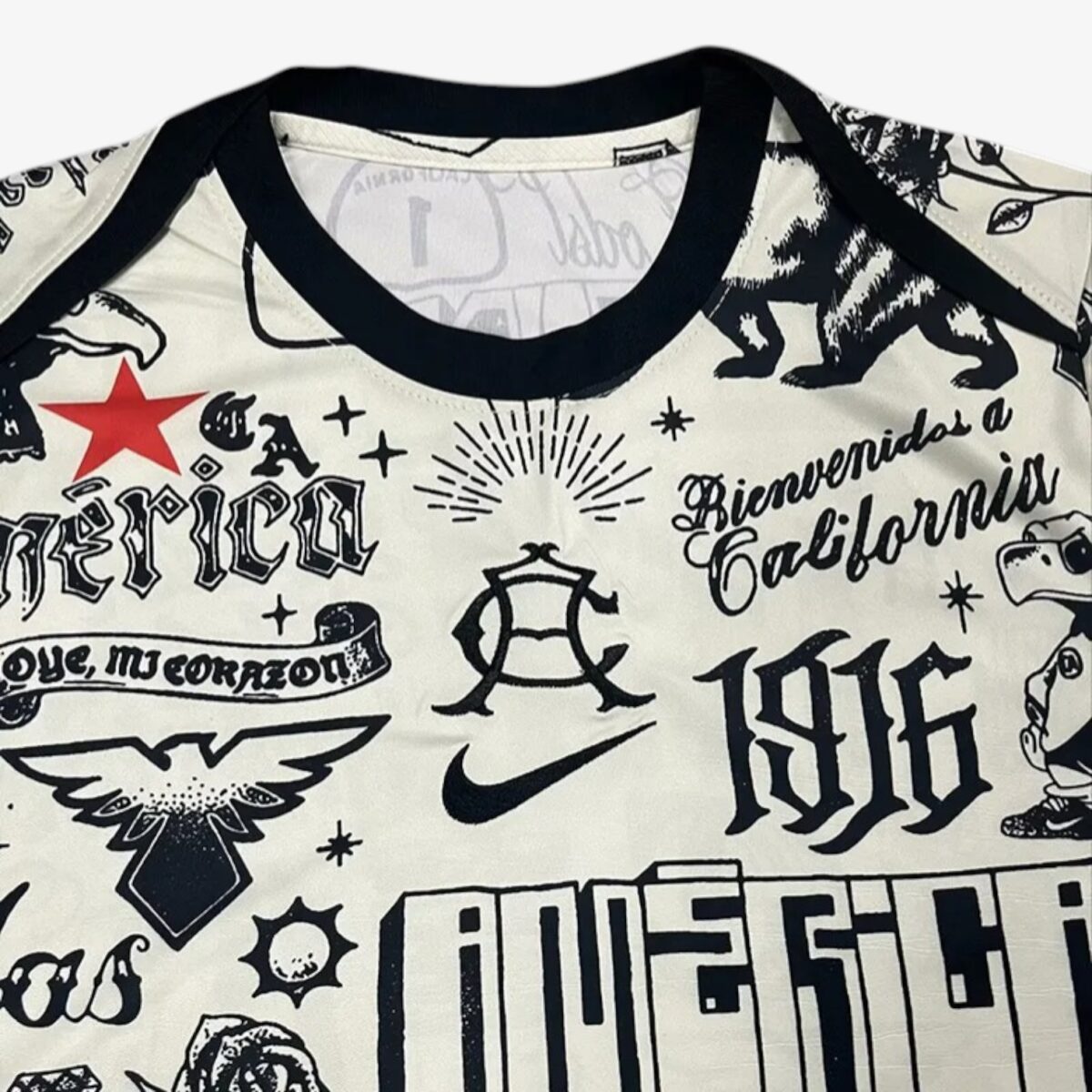 Club America Beige Black Shirts 2024/25 - Image 3
