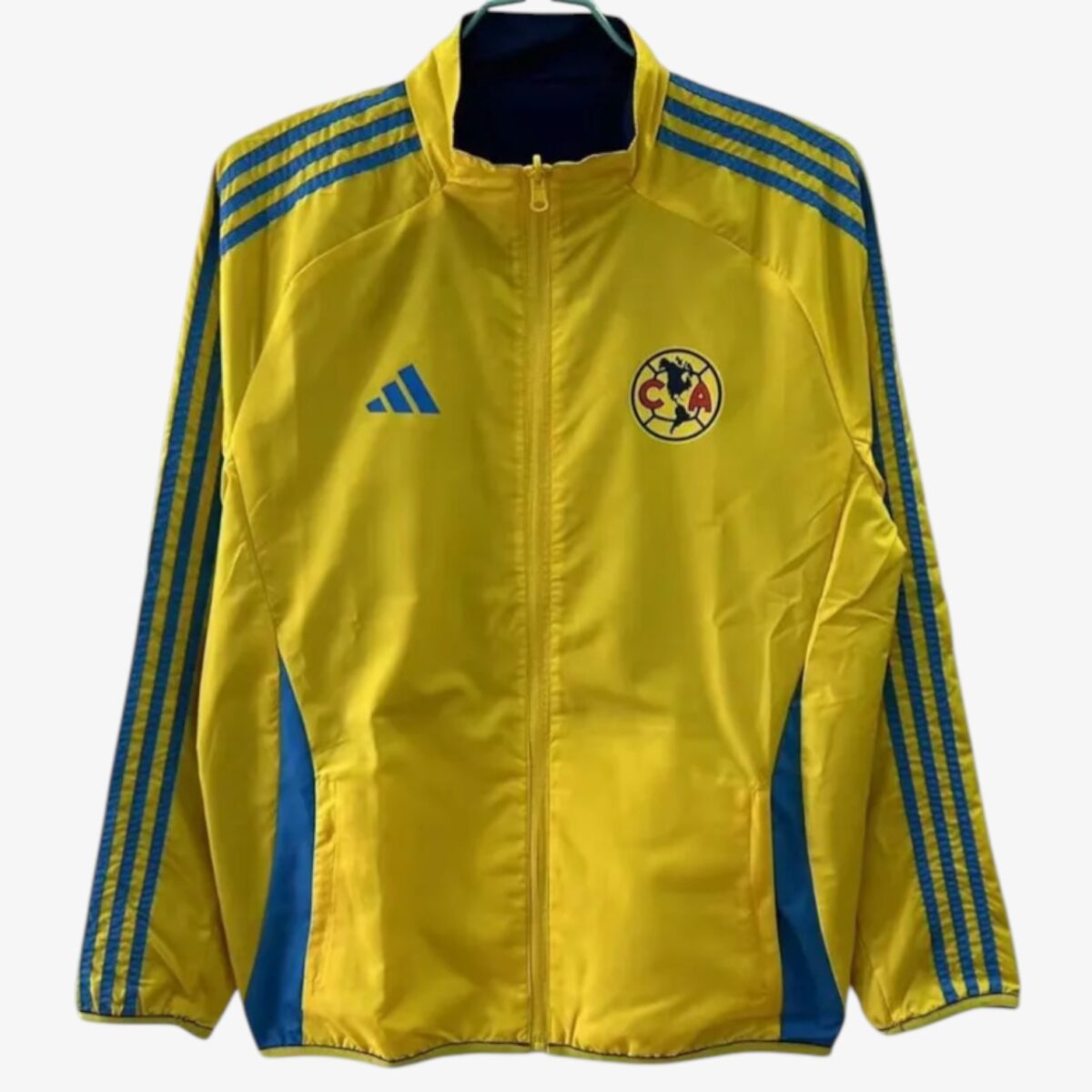 Club America Yellow & Royal blue Double Sided Windbreaker 2025/26 - Image 4