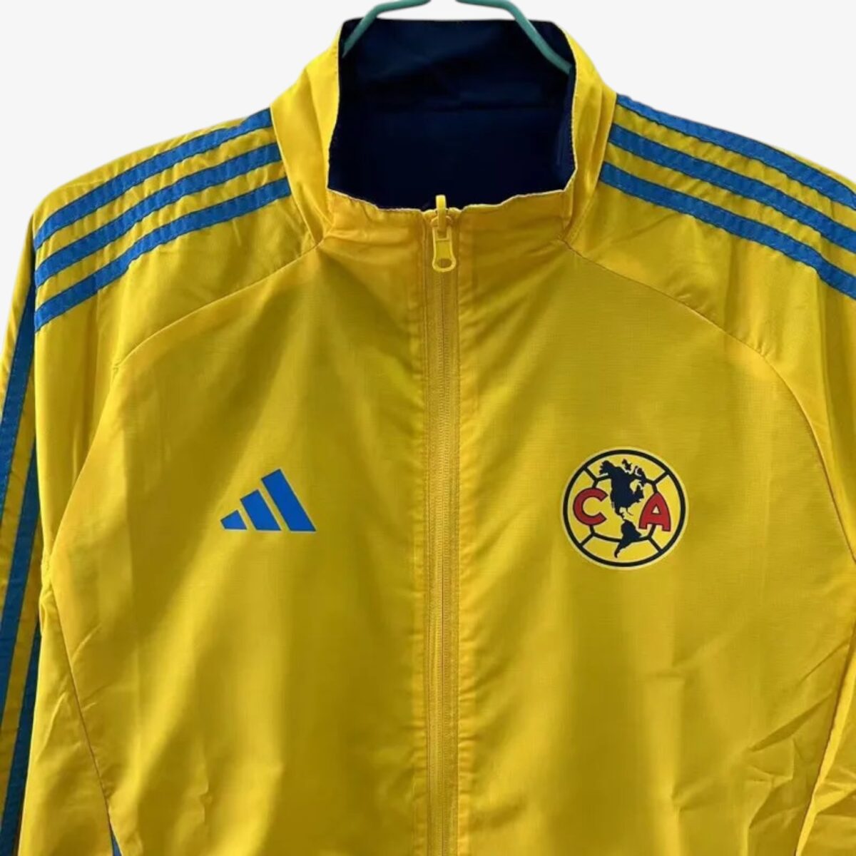 Club America Yellow & Royal blue Double Sided Windbreaker 2025/26 - Image 3