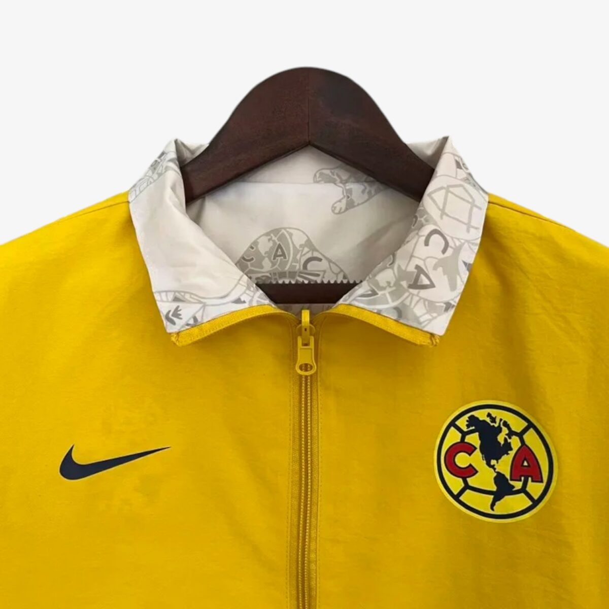 Club America Yellow & khaki Double Sided Windbreaker 2024/25 - Image 7