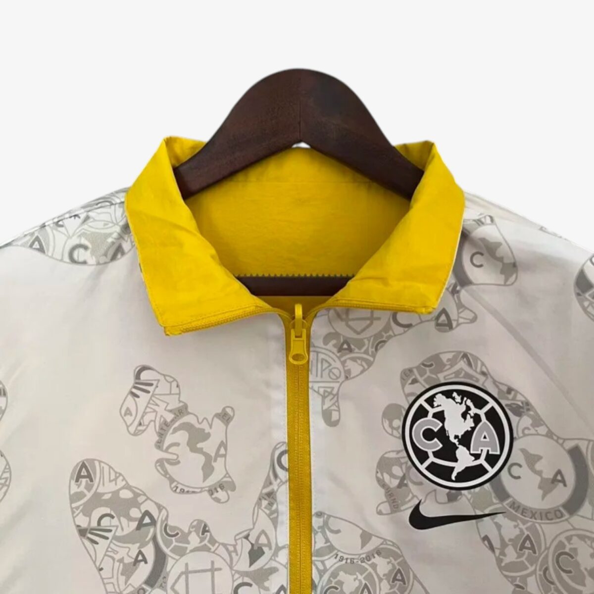 Club America Yellow & khaki Double Sided Windbreaker 2024/25 - Image 5