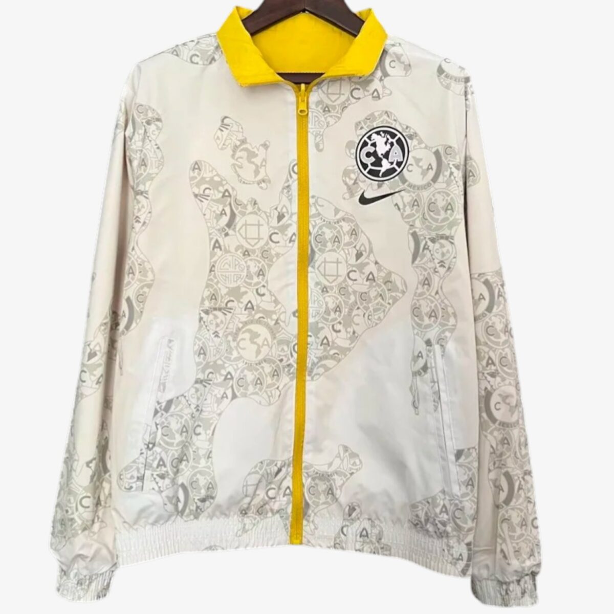 Club America Yellow & khaki Double Sided Windbreaker 2024/25